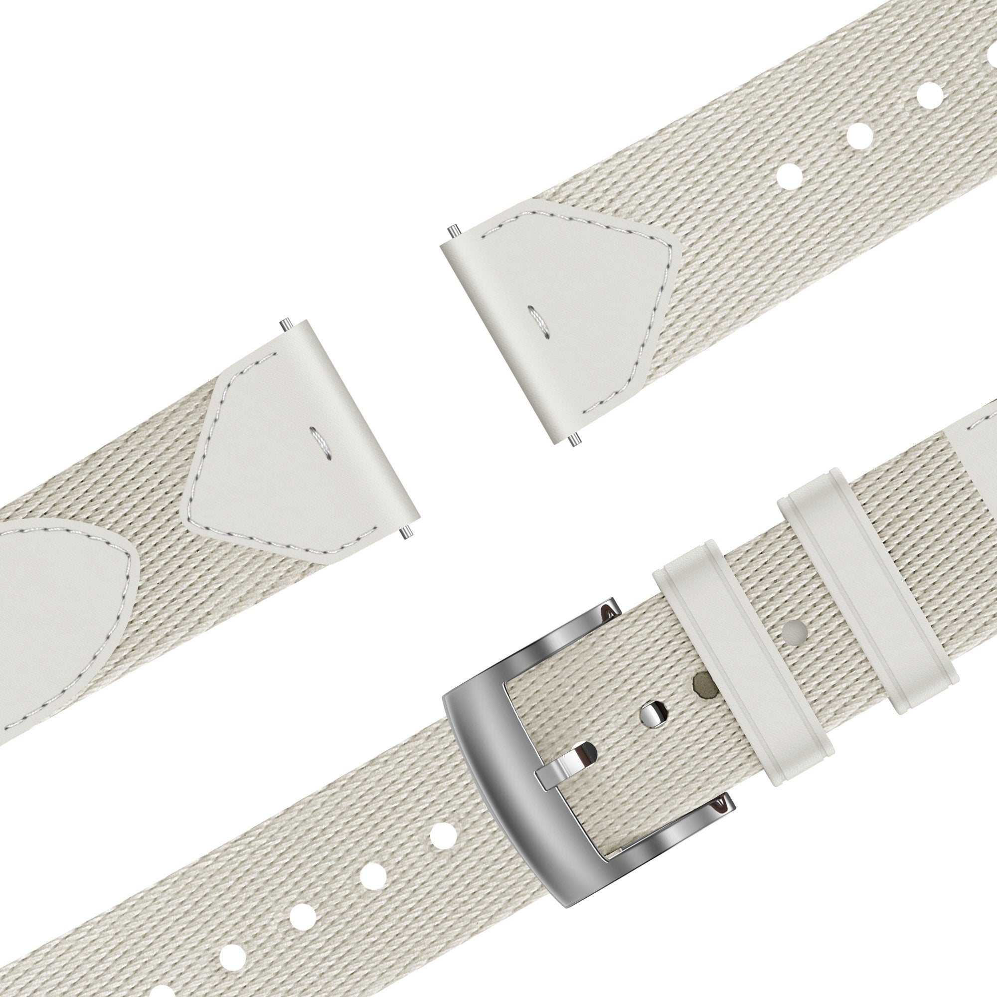 Bandz Bracelet cuir hybride 'Easy Fit' OnePlus Watch 3 - 43mm (lumière stellaire)