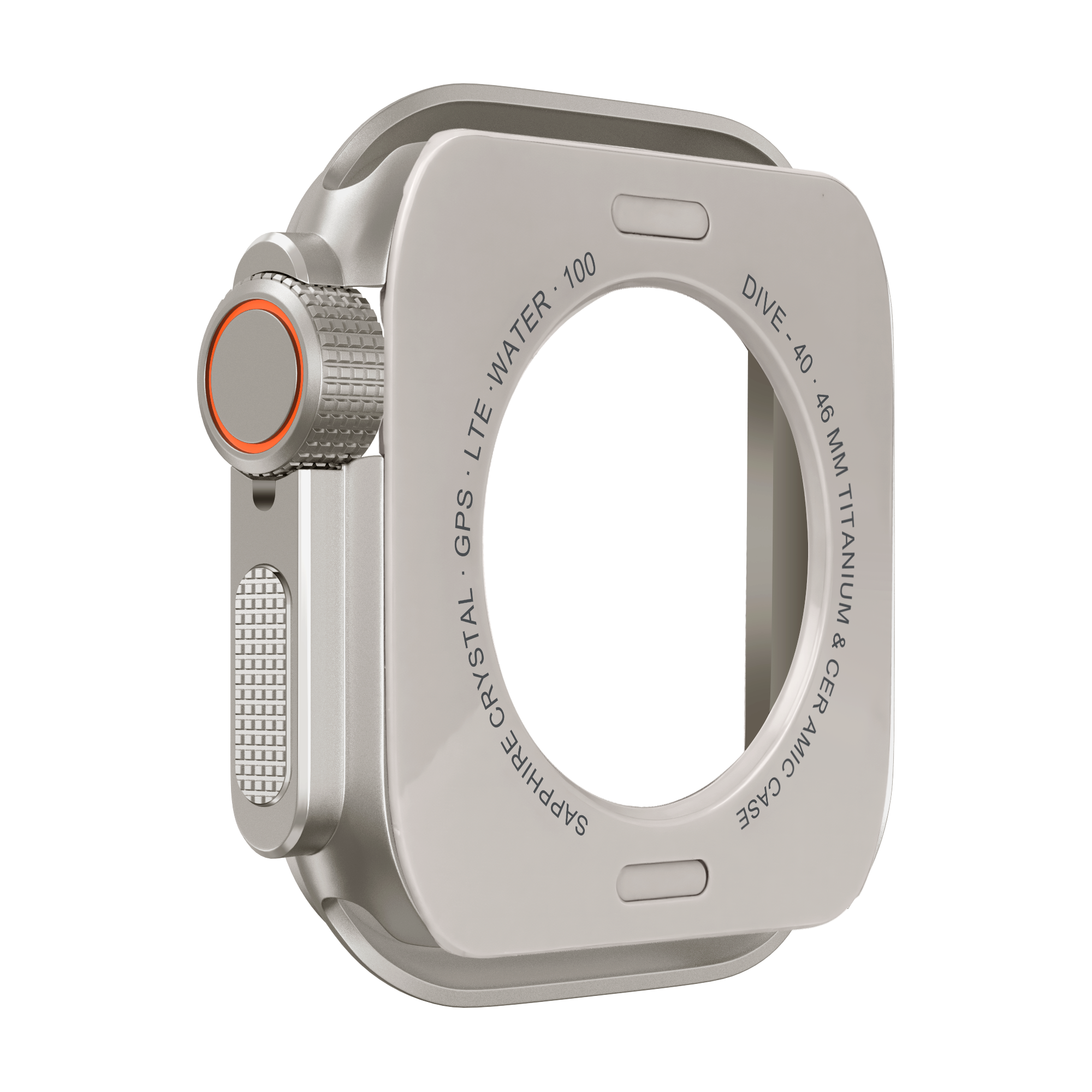 Bandz Coque acier Apple Watch 11 - 46mm (titane)