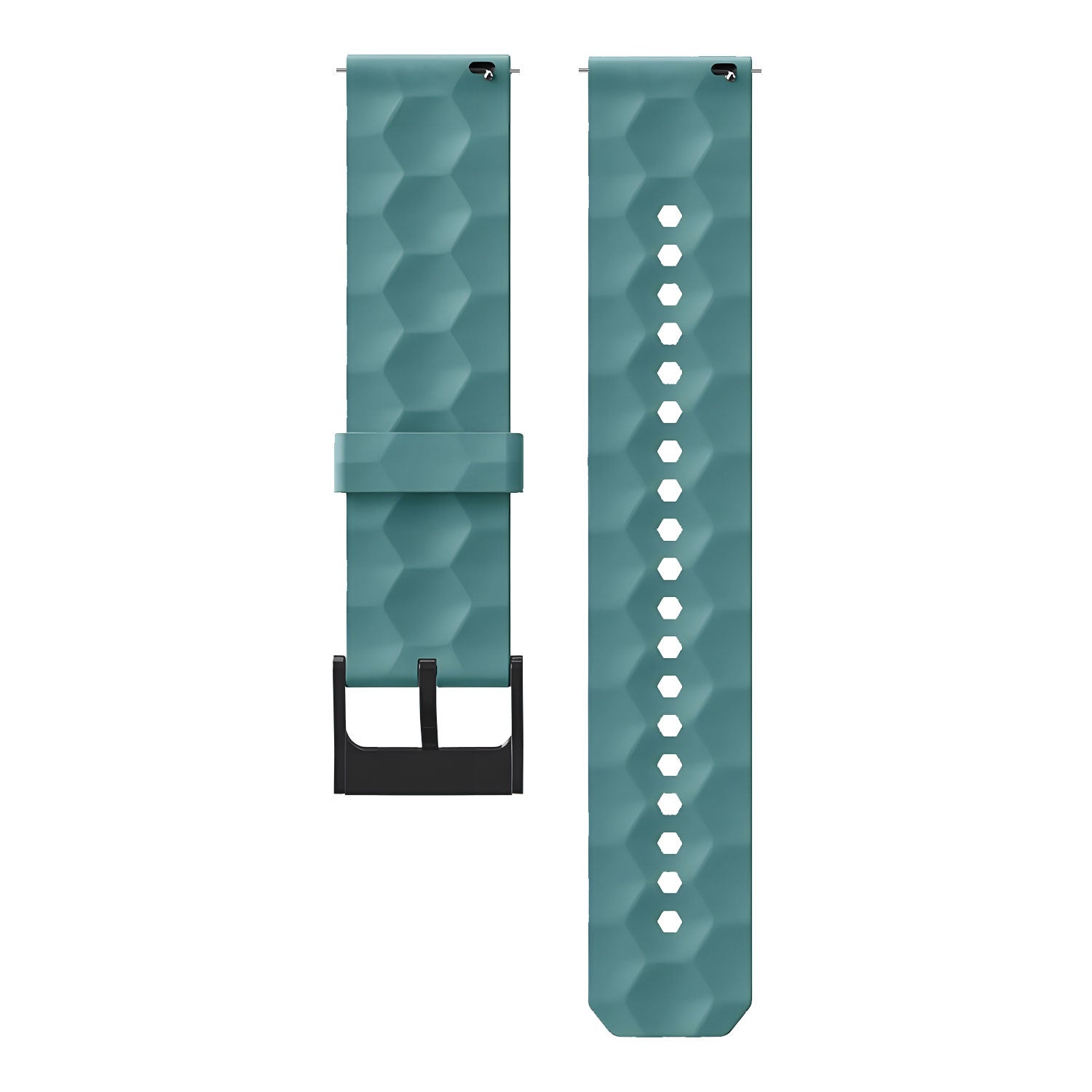 Bracelet silicone 'Hexa' Coros Pace 3 (bleu-vert)