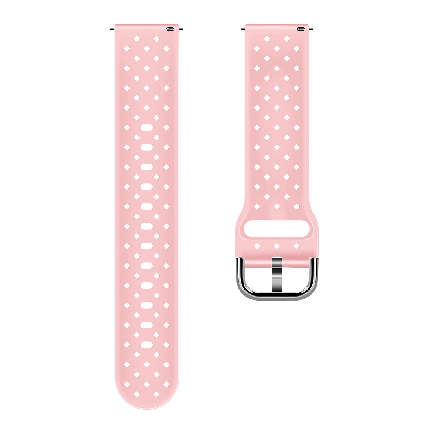 Bracelet silicone tressé Amazfit Active 2 (rose)