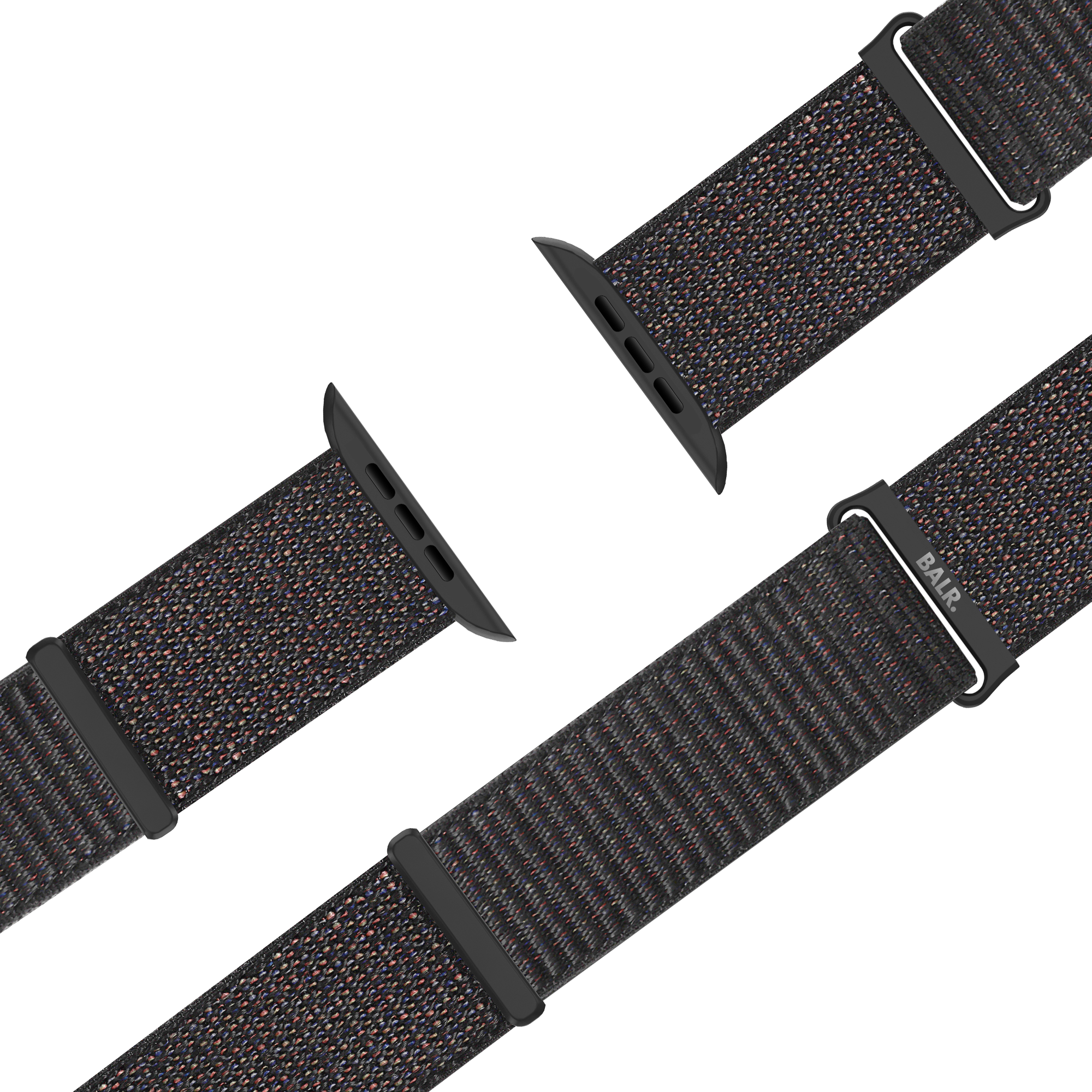 BALR. Bracelet en nylon pour Apple Watch (noir)