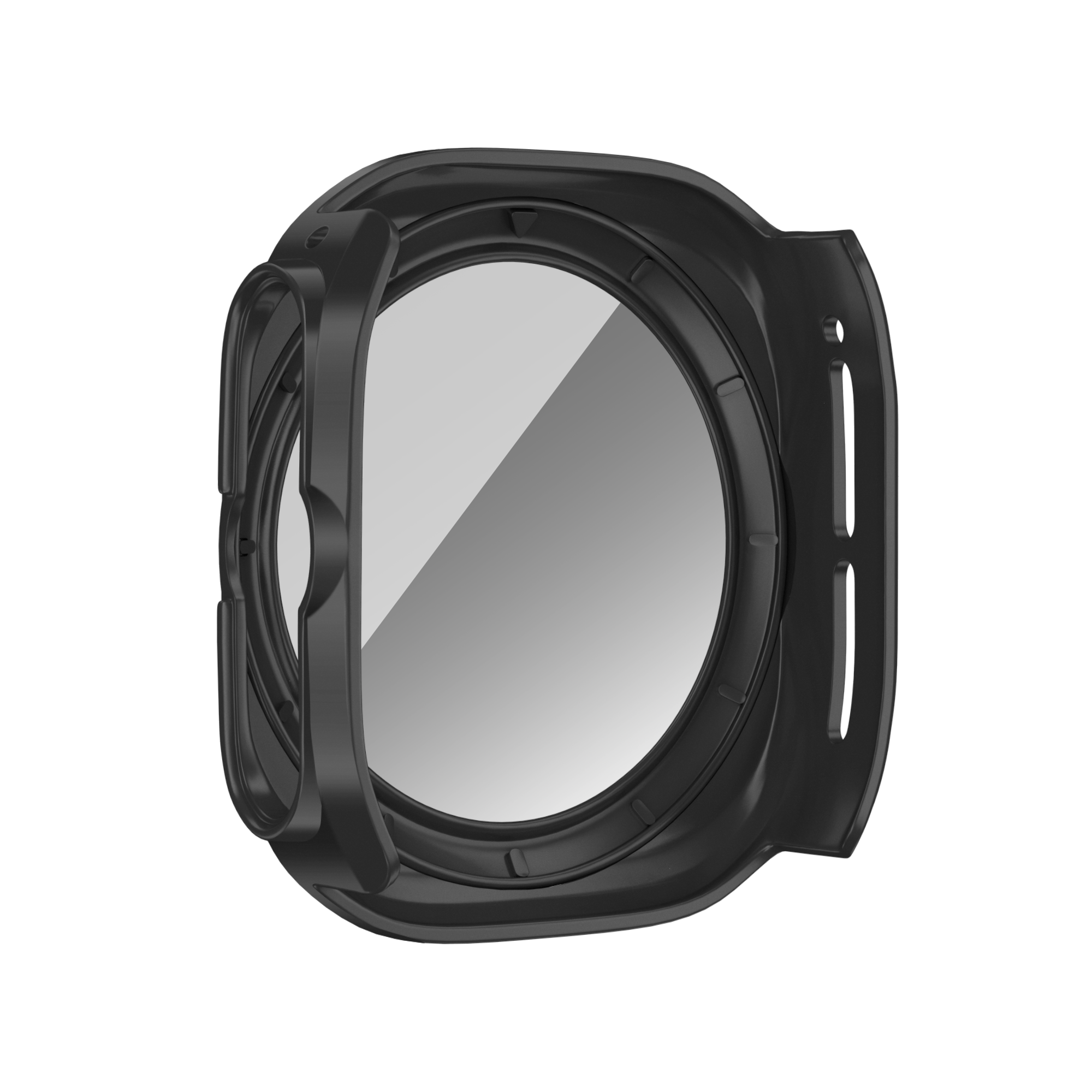 Bandz Samsung Galaxy Watch Ultra PC Case with Glass (Black)