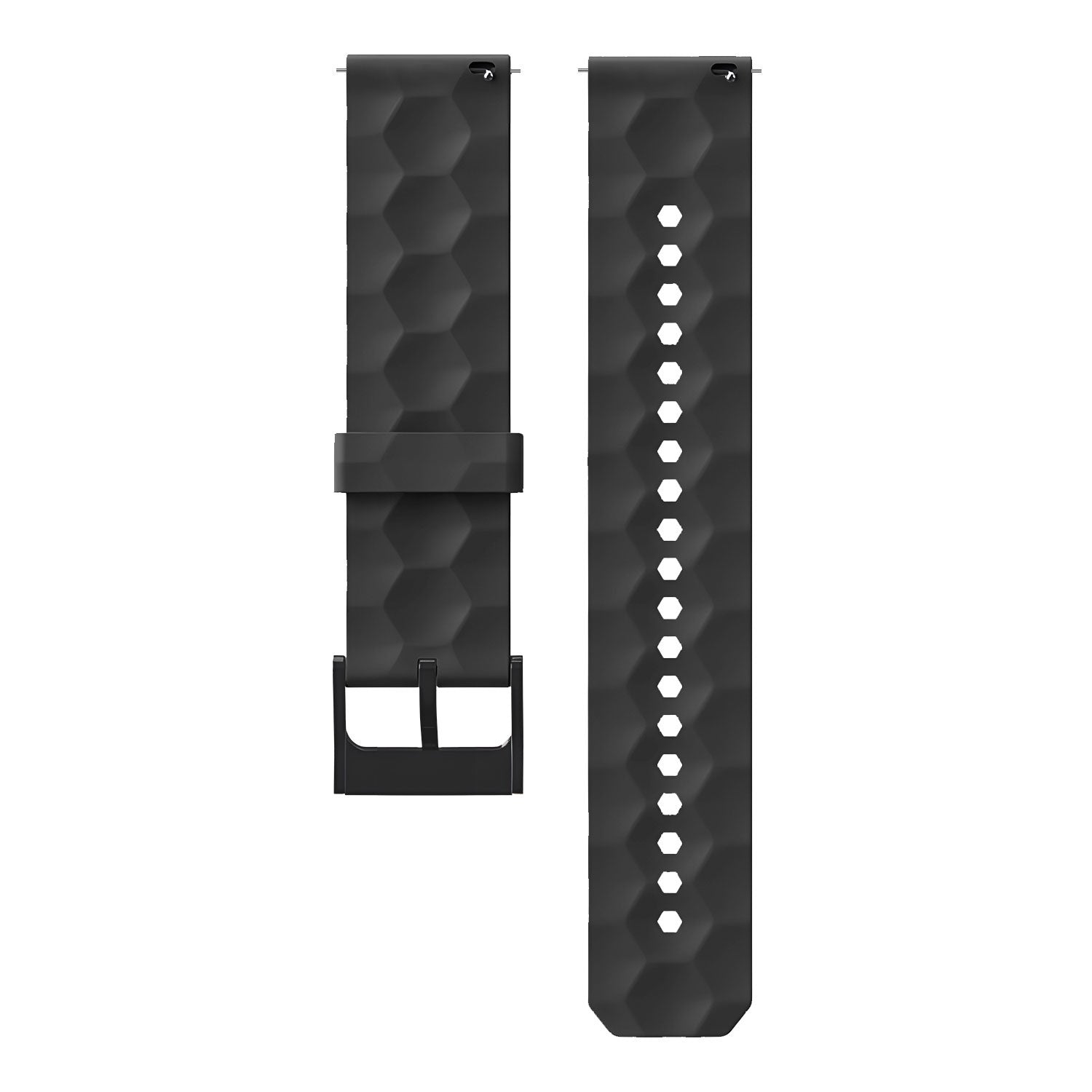 Amazfit Bip 5 Silicone Hexa Strap (Black)
