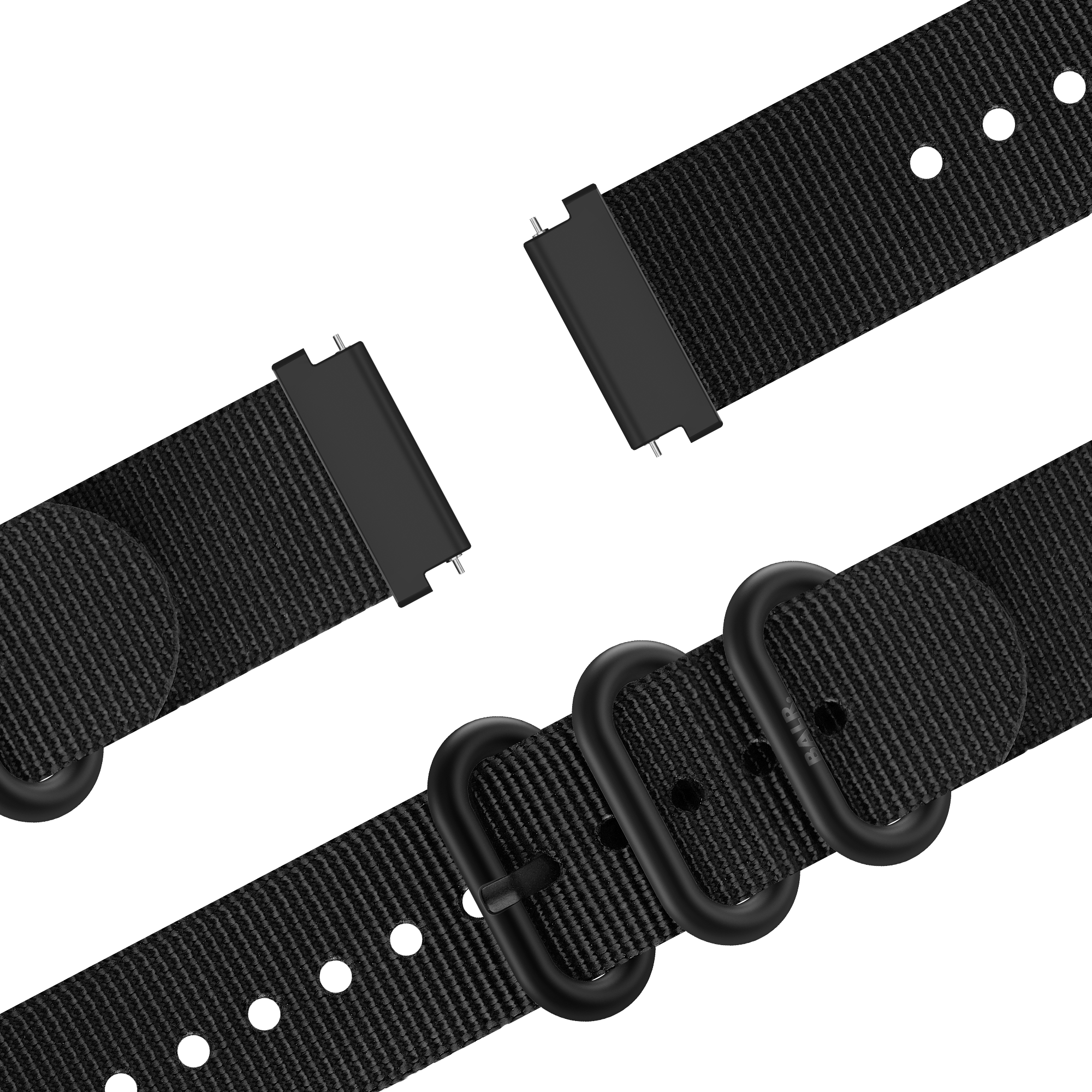 BALR Bracelet nylon avec boucle Samsung Galaxy Watch 7 40mm (noir)