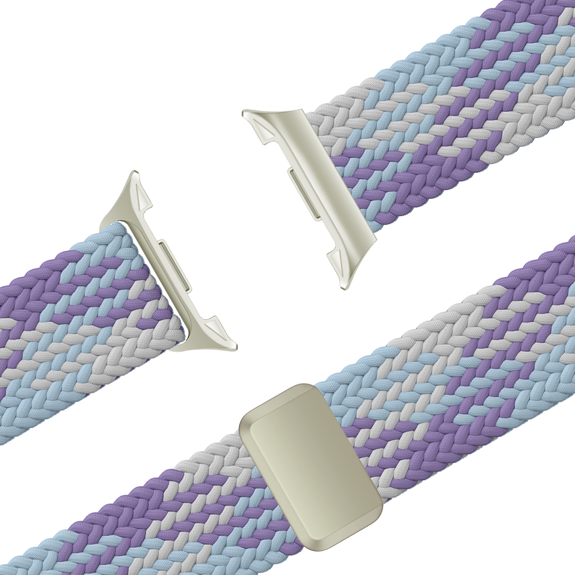 Bandz Bracelet tissé magnétique Samsung Galaxy Watch 8 - 40mm (violet mixte)