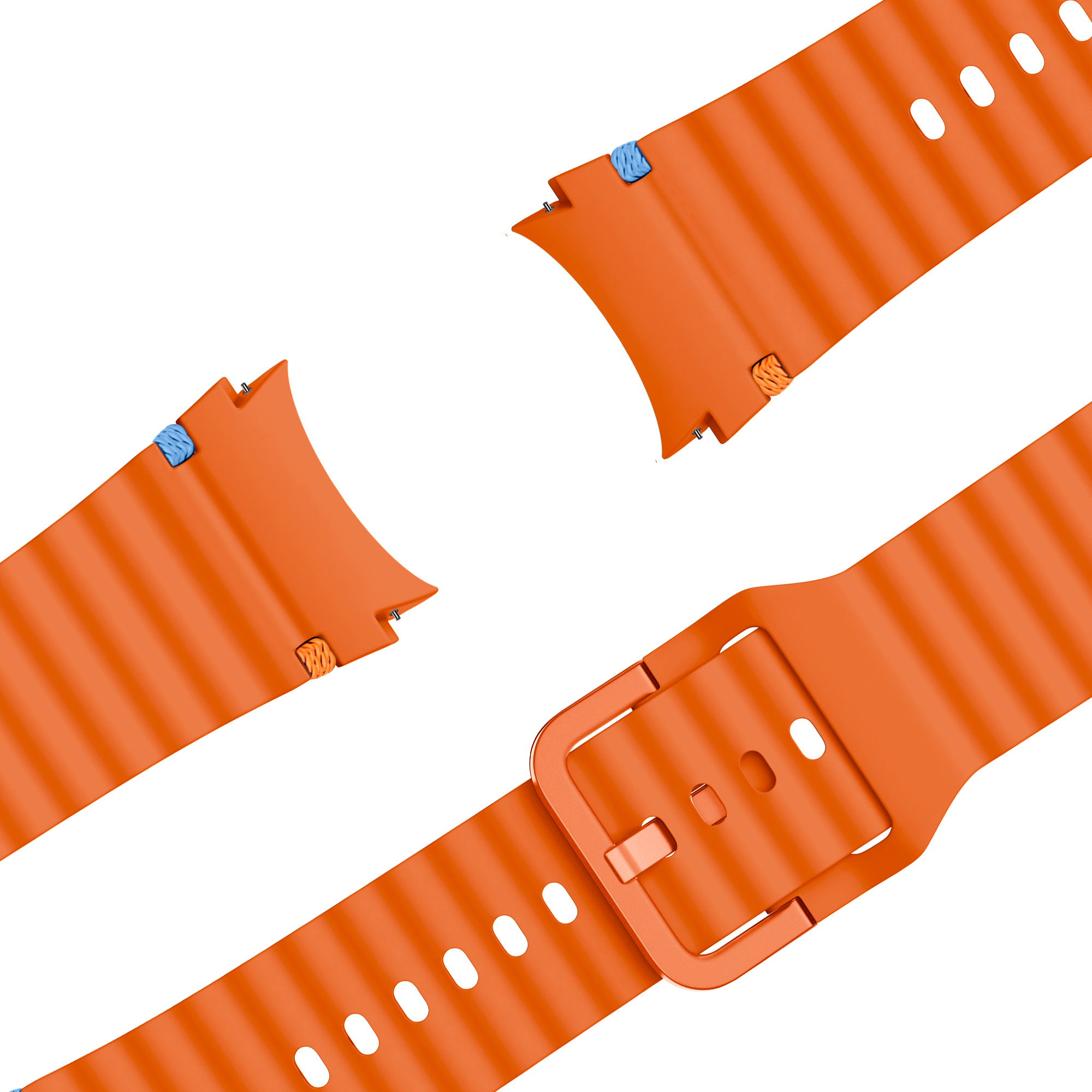 Bandz Bracelet Wave 'Easy Fit' Samsung Galaxy Watch 4 Classic 42mm (orange)