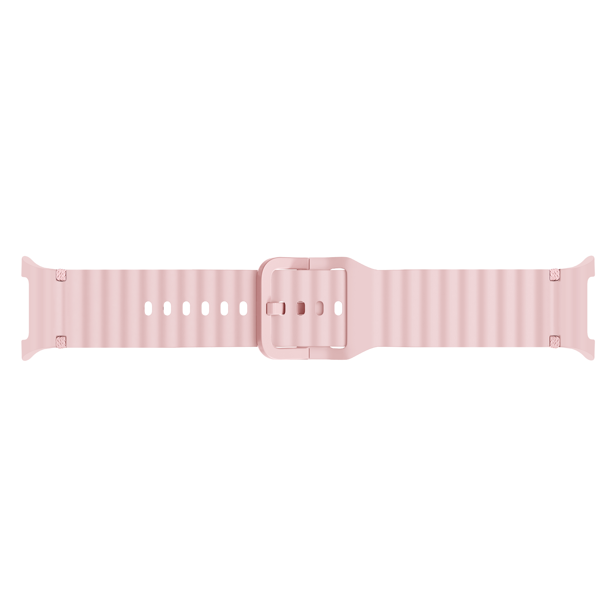 Bracelet silicone ondulé Samsung Galaxy Watch 8 - 44mm (rose)