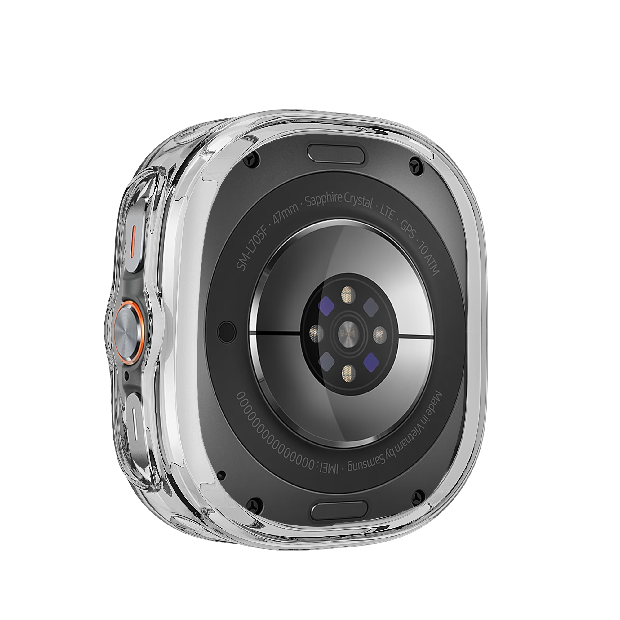 Bandz Coque TPU galvanisé Samsung Galaxy Watch Ultra (transparent)