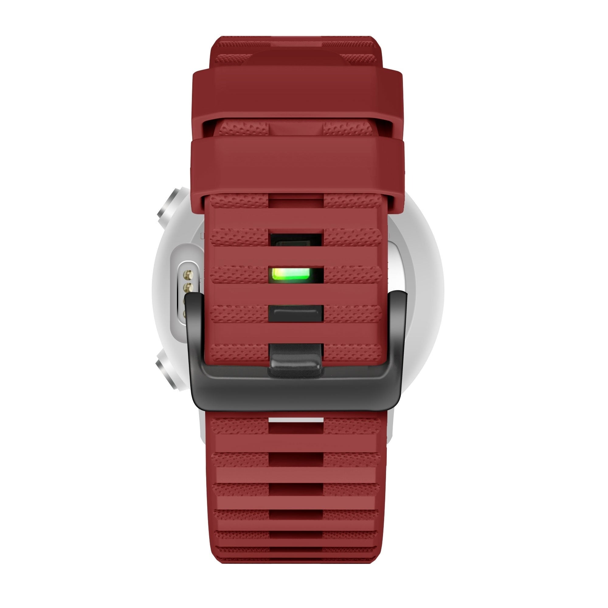 Bandz Bracelet silicone tissé Garmin Quatix 8 - 47mm (rouge)