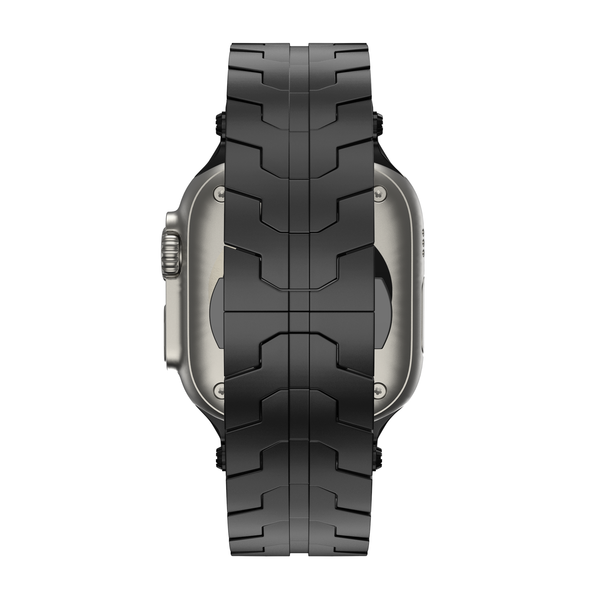 Bandz Bracelet acier granulé 'Deluxe' Apple Watch (noir)