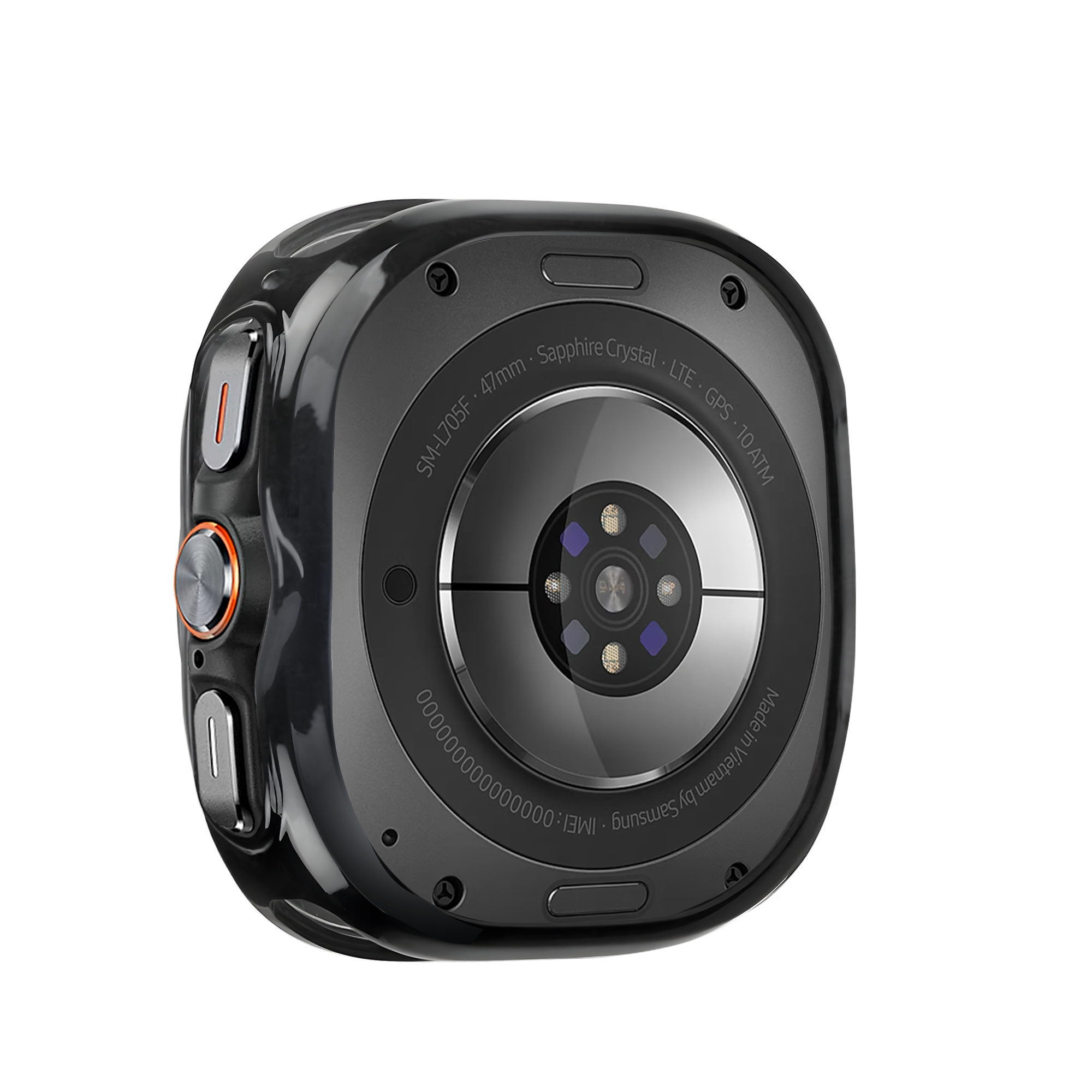 Bandz Coque TPU galvanisé Samsung Galaxy Watch Ultra (noir)