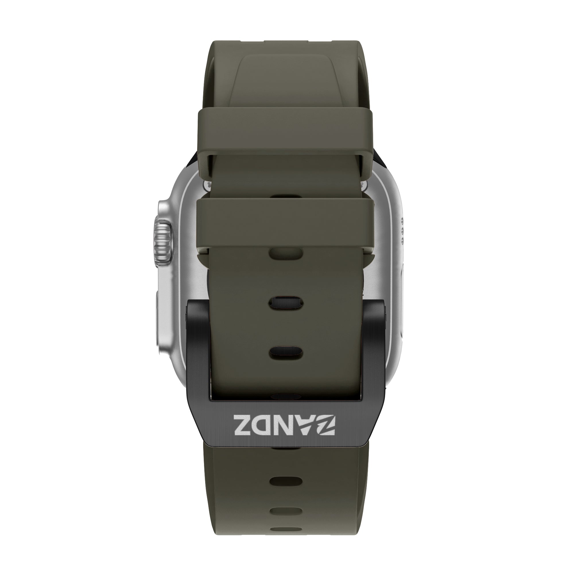 Bandz Bracelet silicone 'Luxe Liquid' Apple Watch (marron/noir)