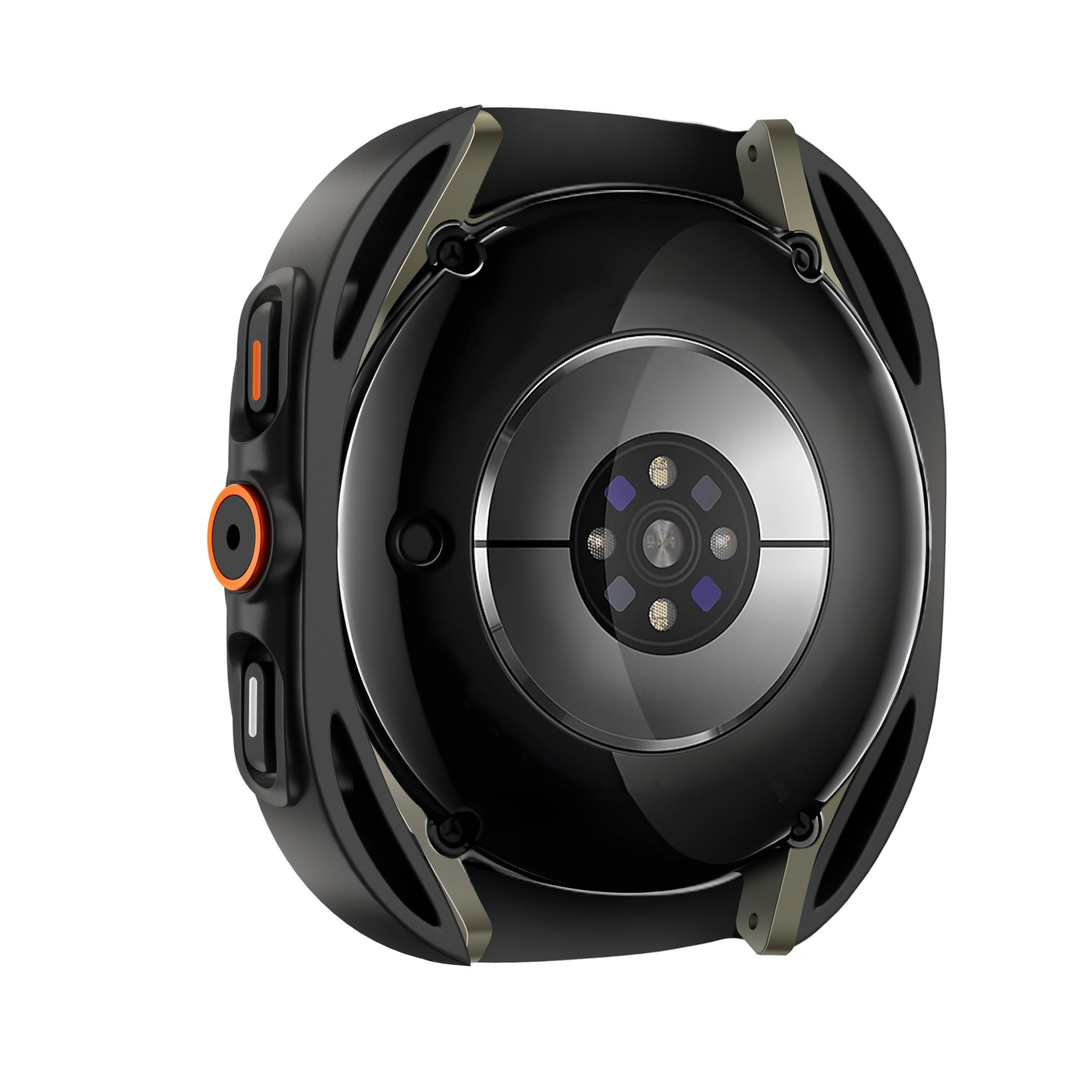 Bandz Coque de PC carrée avec verre Samsung Galaxy Watch 7 - 44 mm (noir)