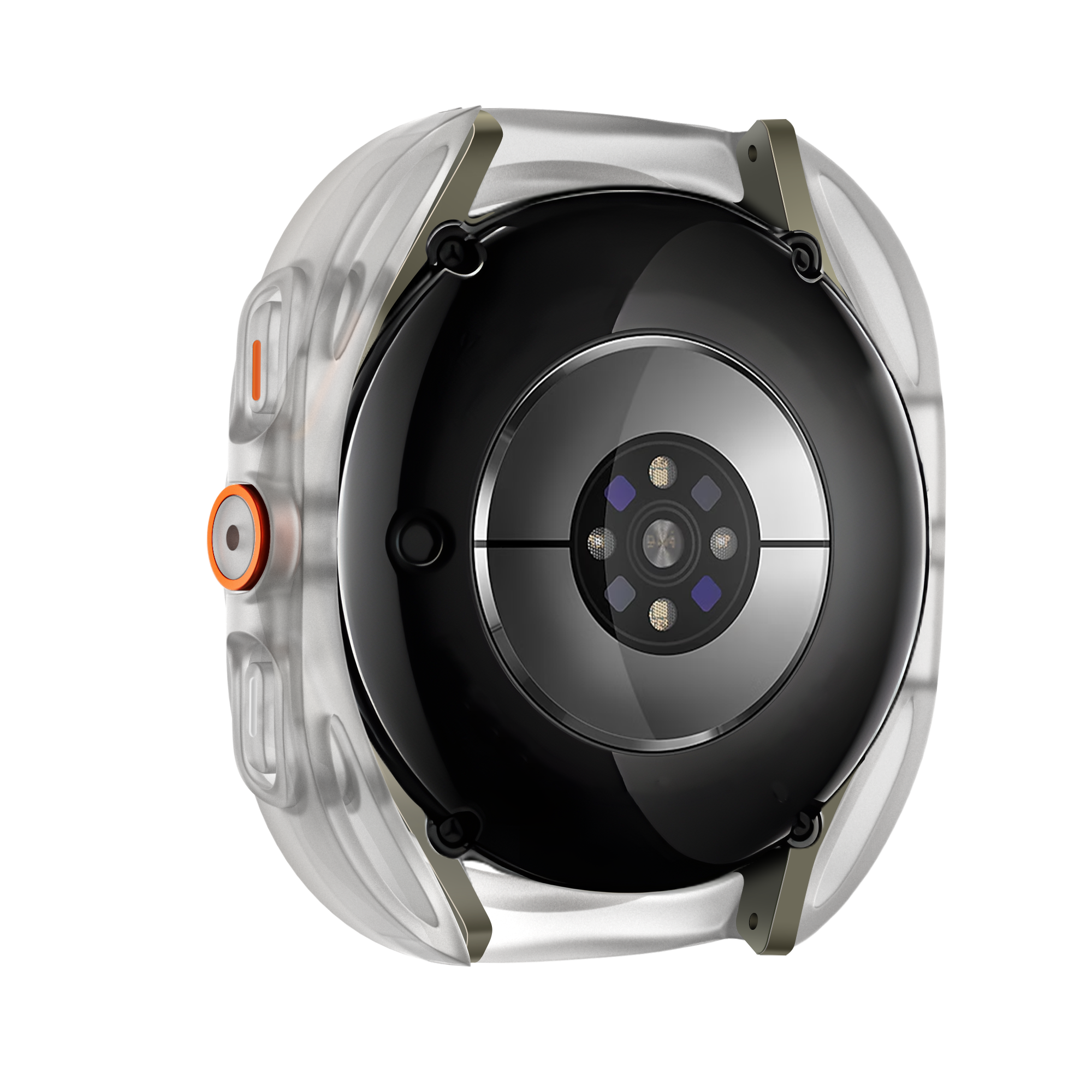 Bandz Coque de PC carrée avec verre Samsung Galaxy Watch 7 - 44 mm (escarcha)