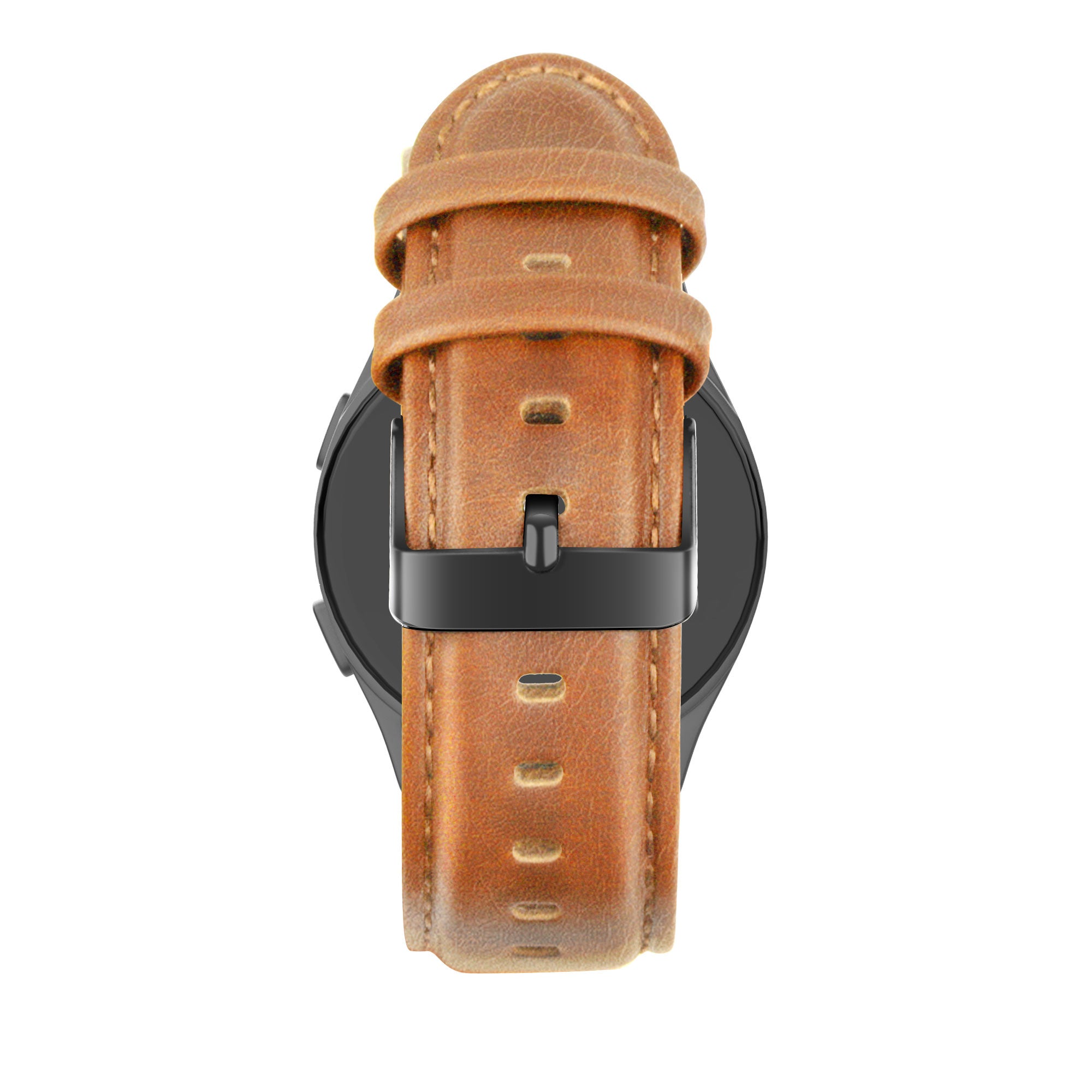 Bandz Amazfit Balance 2 Leather Strap 'Classic' (Brown)