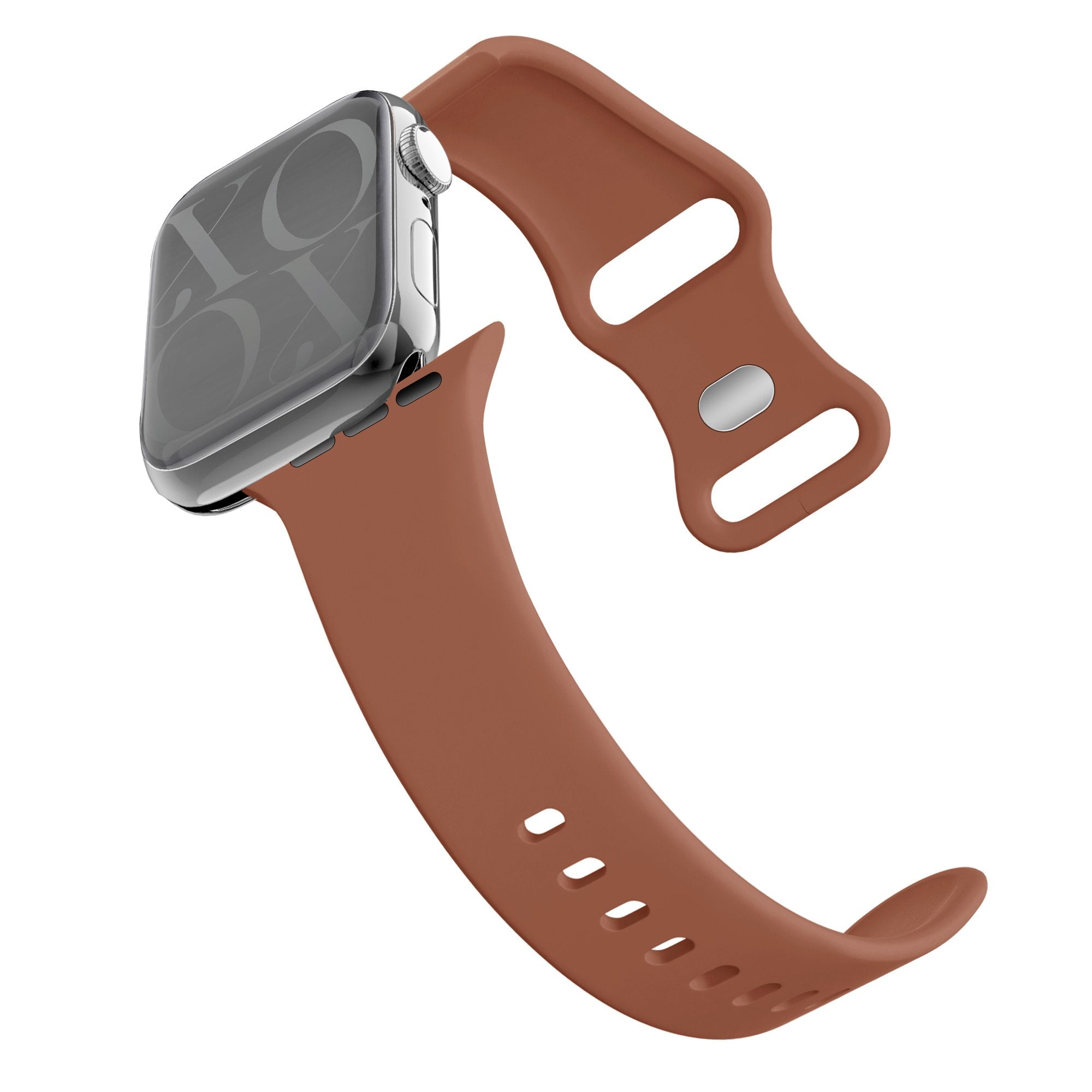 Bracelet en silicone xoxo Wildhearts Apple Watch (marron)