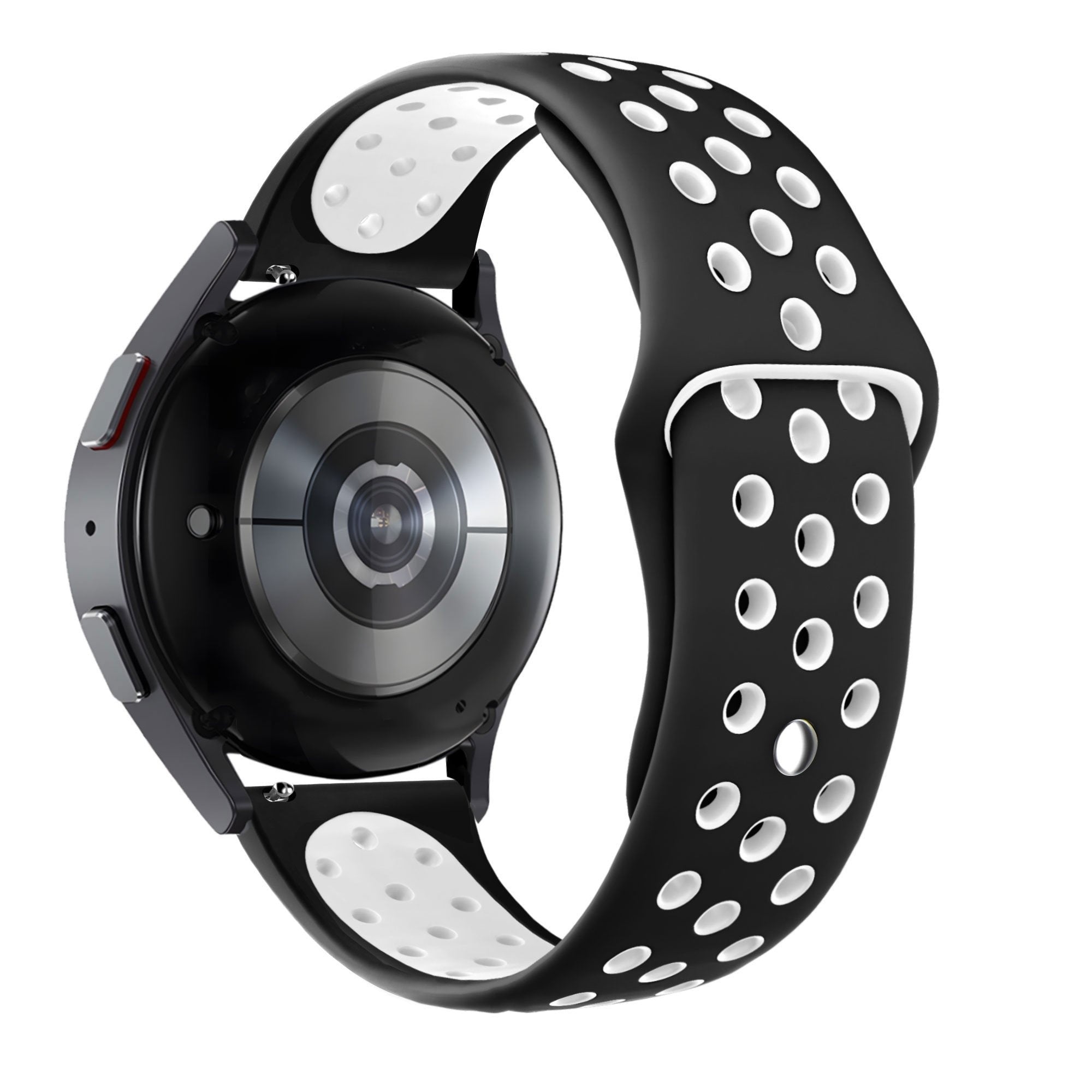 Bandz Coros Apex 42mm Sport Strap 'Deluxe' (Black/White)