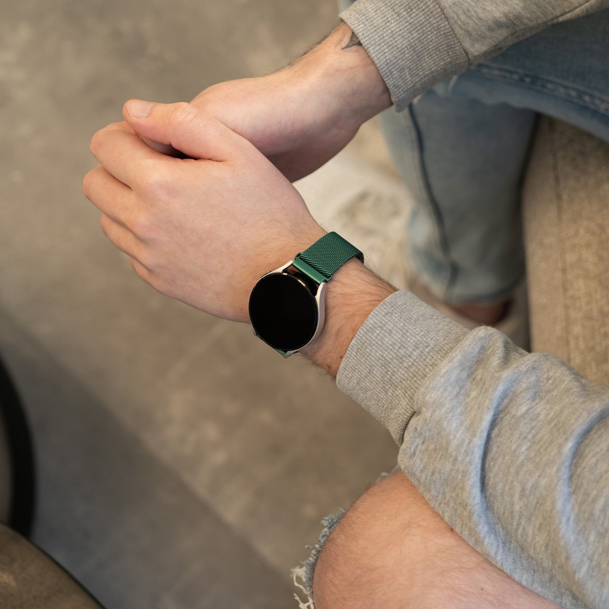 Bracelet milanais Samsung Galaxy Watch 6 Classic 47mm (vert)