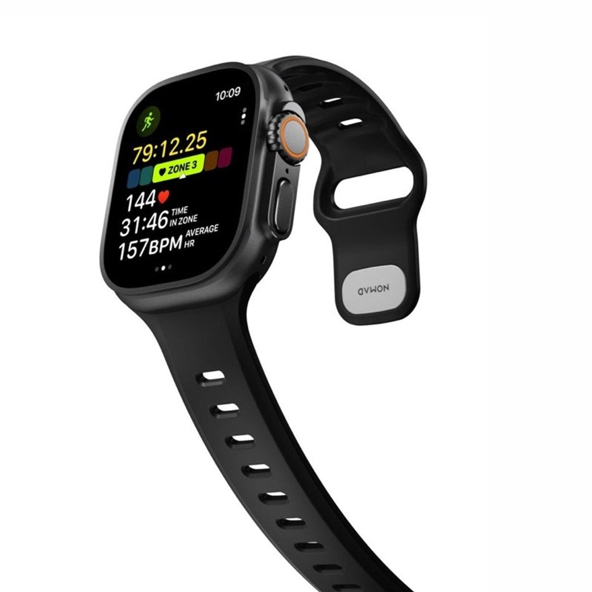 Nomad Apple Watch Silicone Tempo Strap (Black)