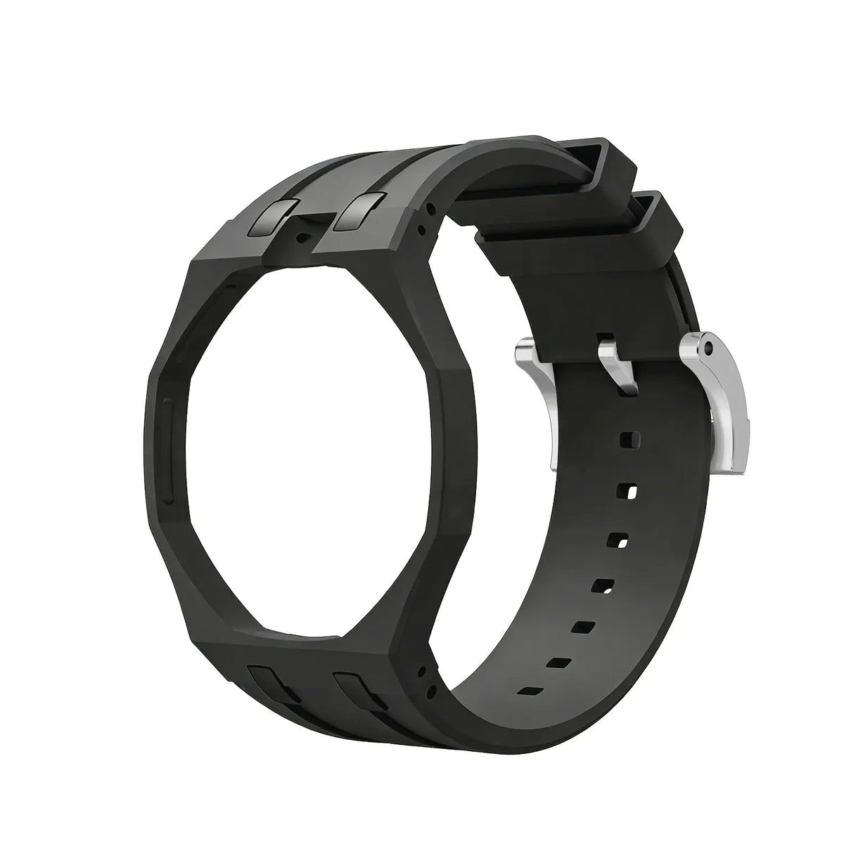 Bracelet silicone - 12 heures Swatch Royal Pop (noir)