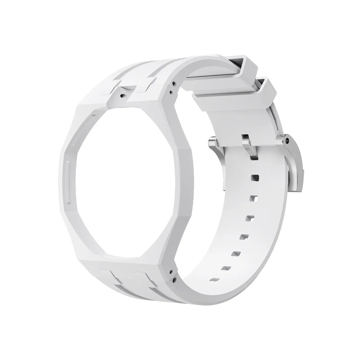 Bracelet silicone - 12 heures Swatch Royal Pop (blanc)