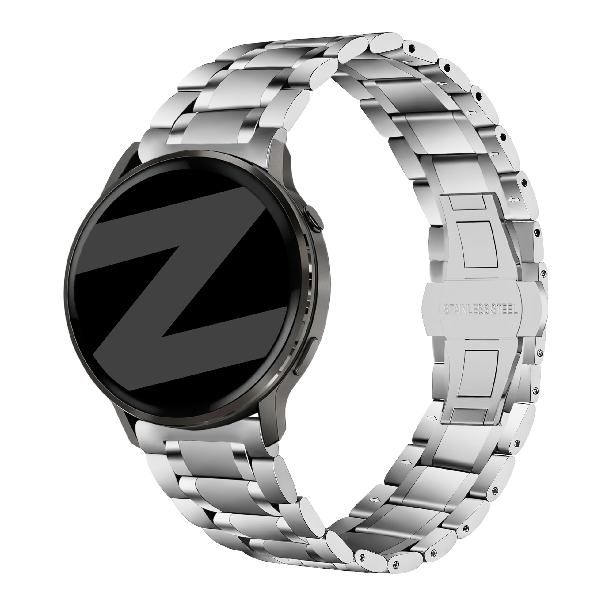Bandz Bracelet acier 'Deluxe' Garmin Venu 2s (argent)