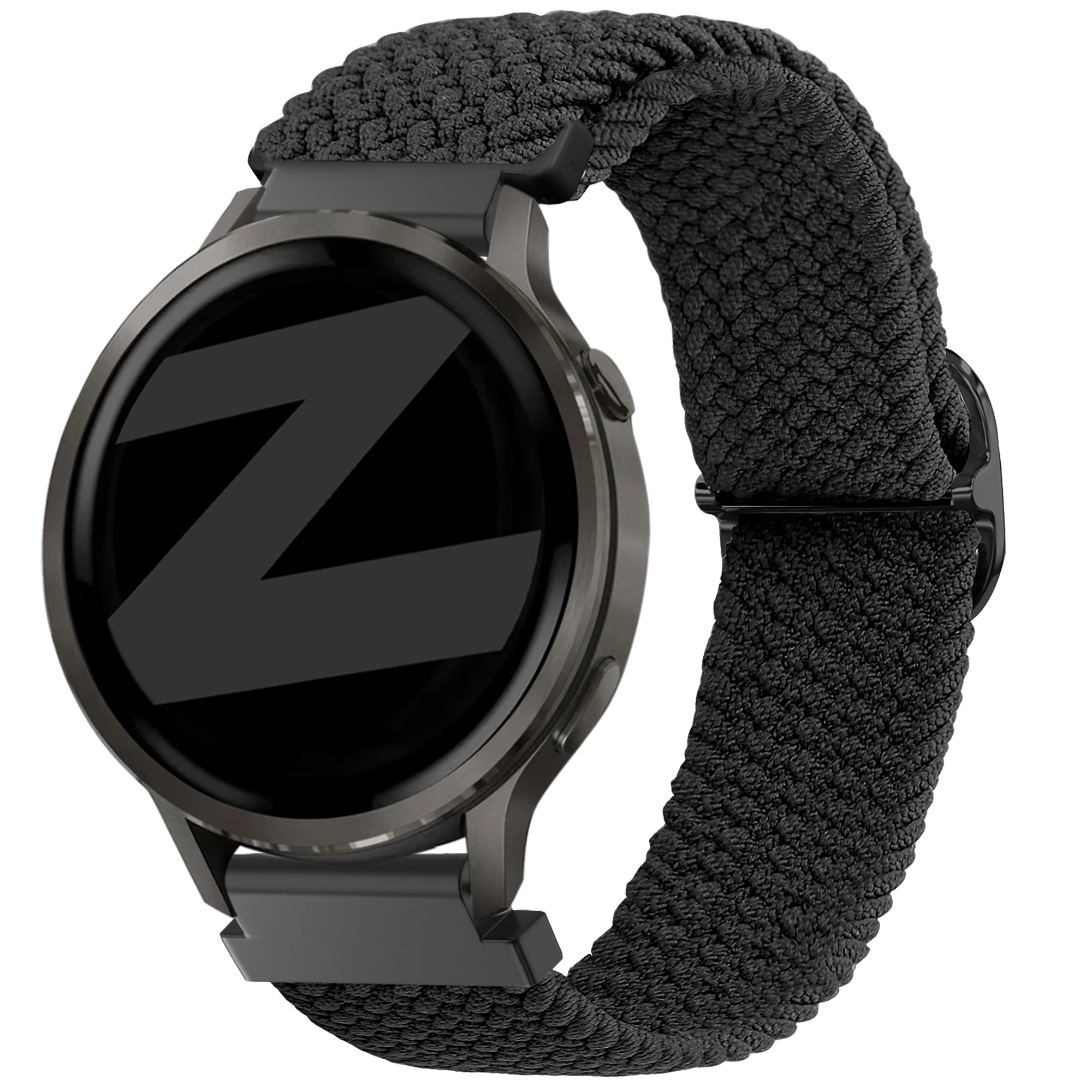 Bandz Bracelet tressé réglable Garmin Vivoactive 4s (noir)
