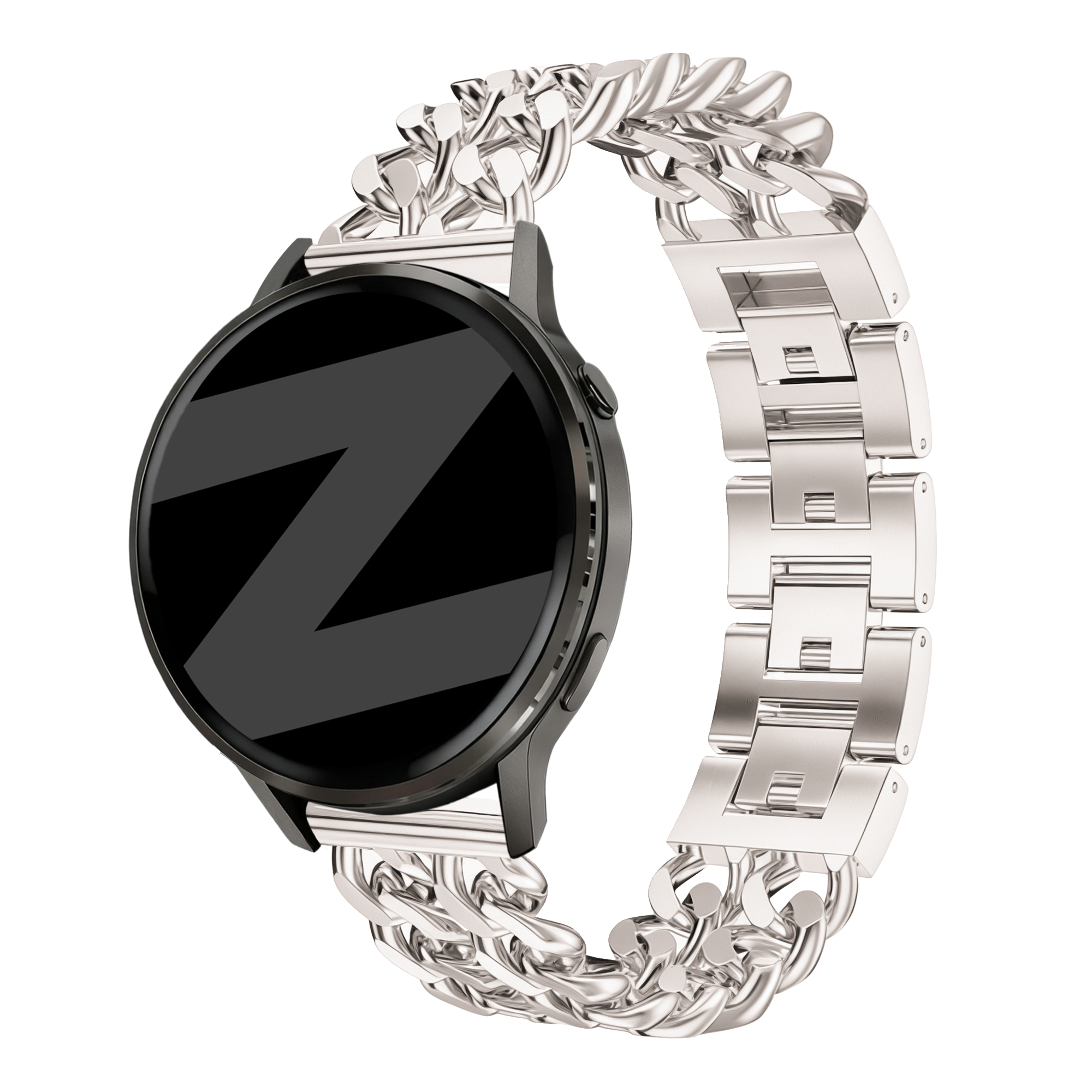 Bandz Bracelet acier 'Double Chains' Polar Ignite (lumière stellaire)