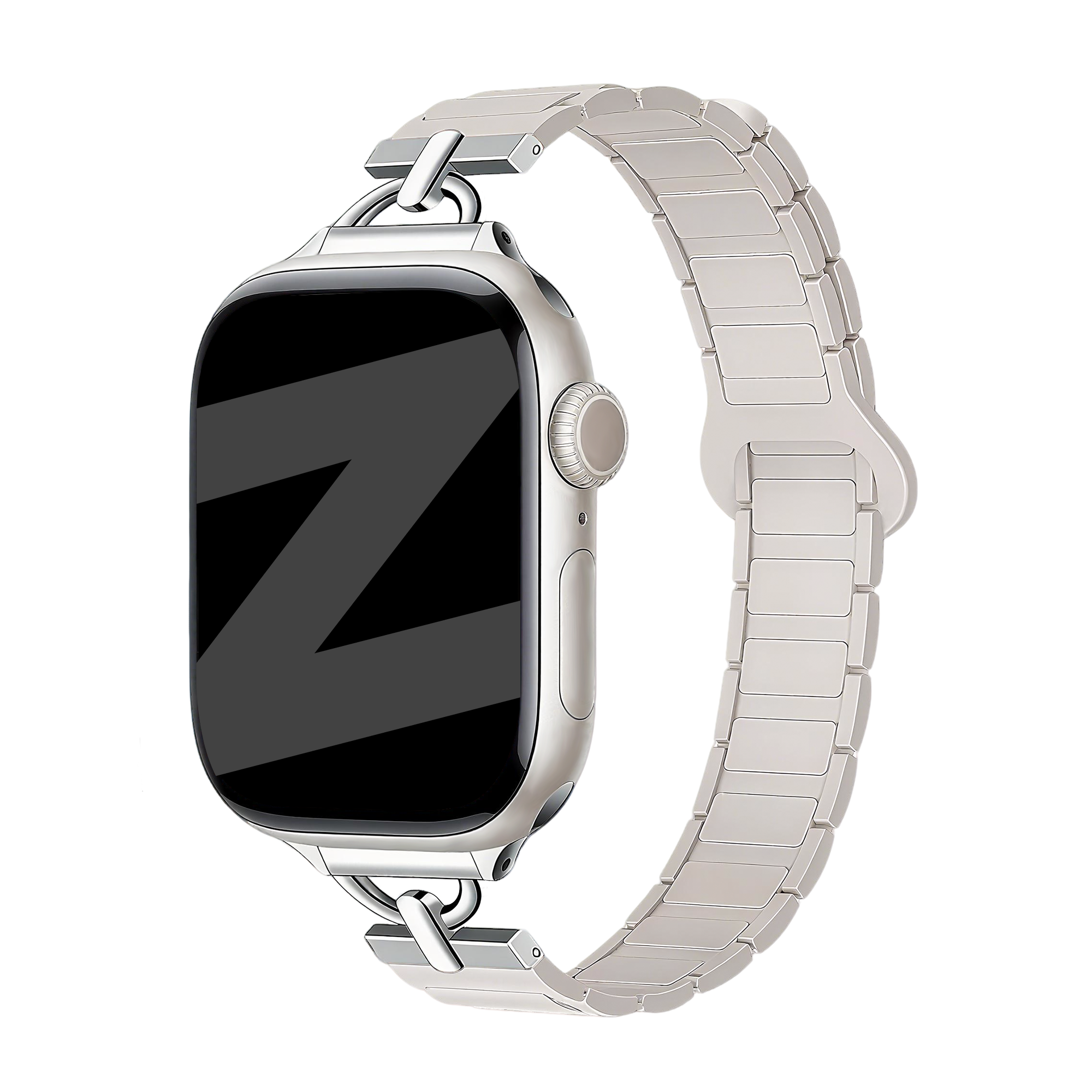 Bandz Bracelet silicone magnétique 'fine' Apple Watch (lumière stellaire)