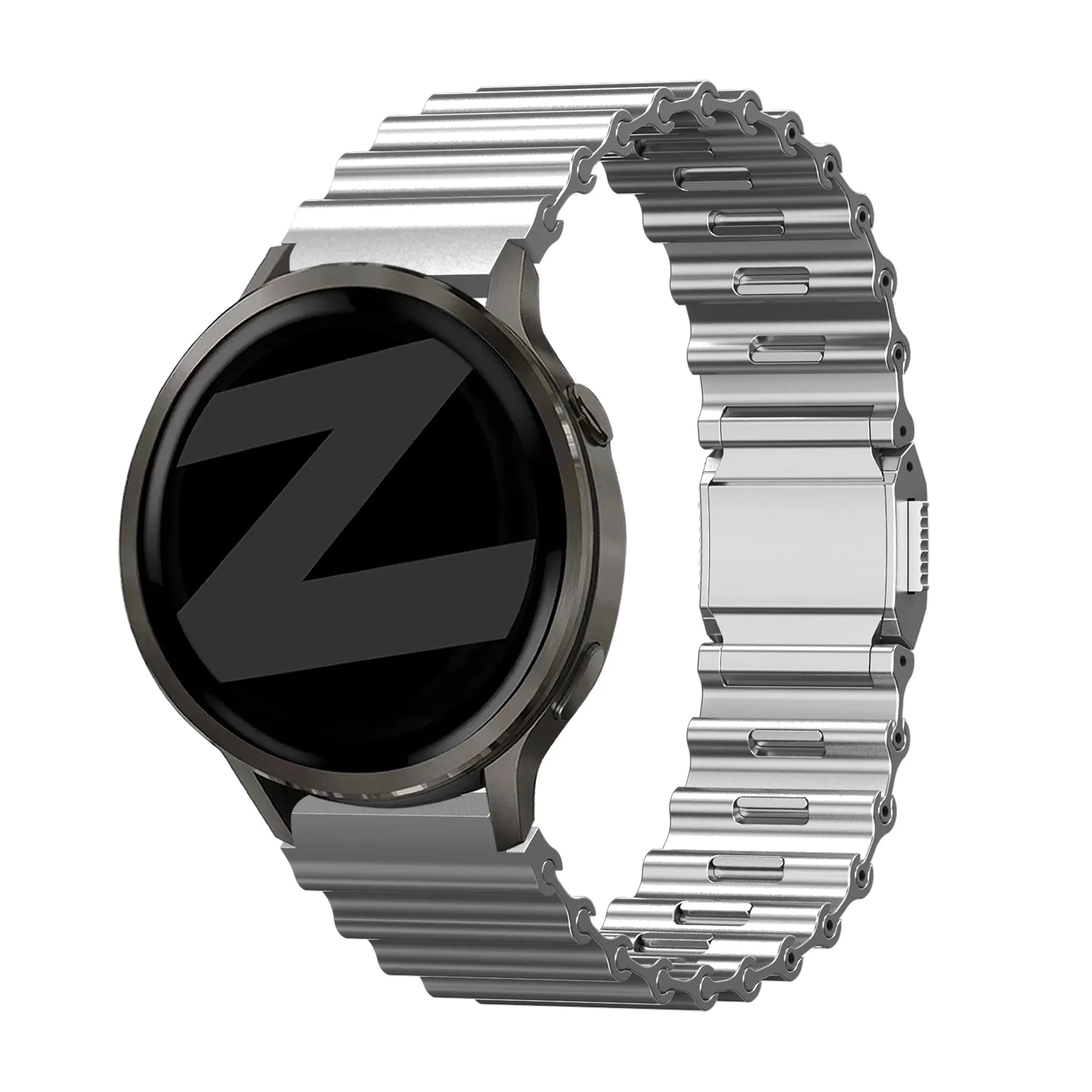 Bandz Bracelet acier premium 'Ocean' Oppo Watch X (argent)
