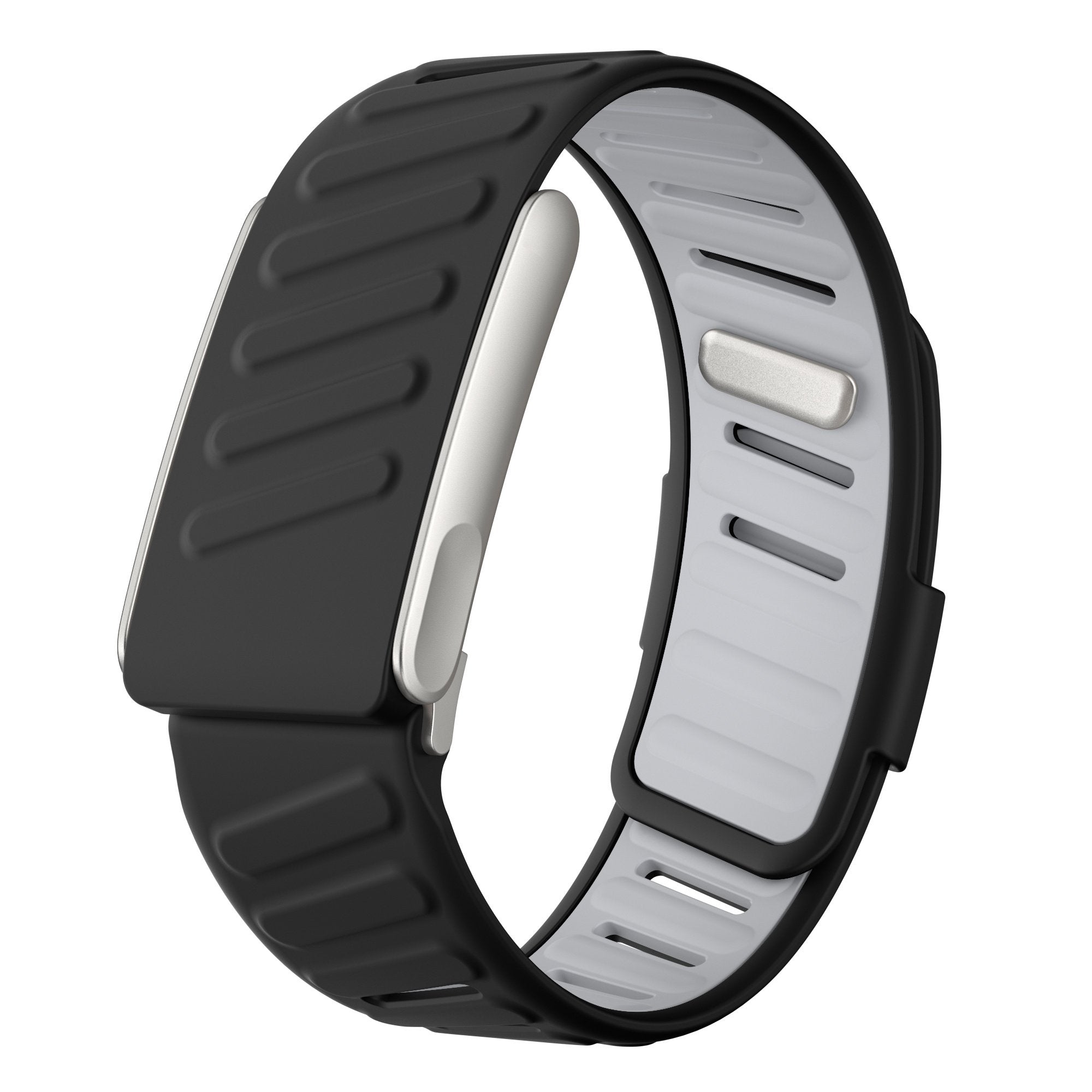 Bracelet sport compatible avec Whoop MG (noir/gris)