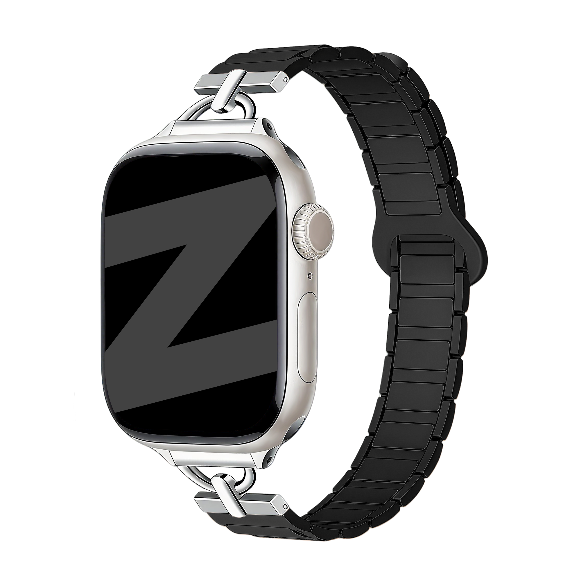 Bandz Bracelet silicone magnétique 'fine' Apple Watch (noir)