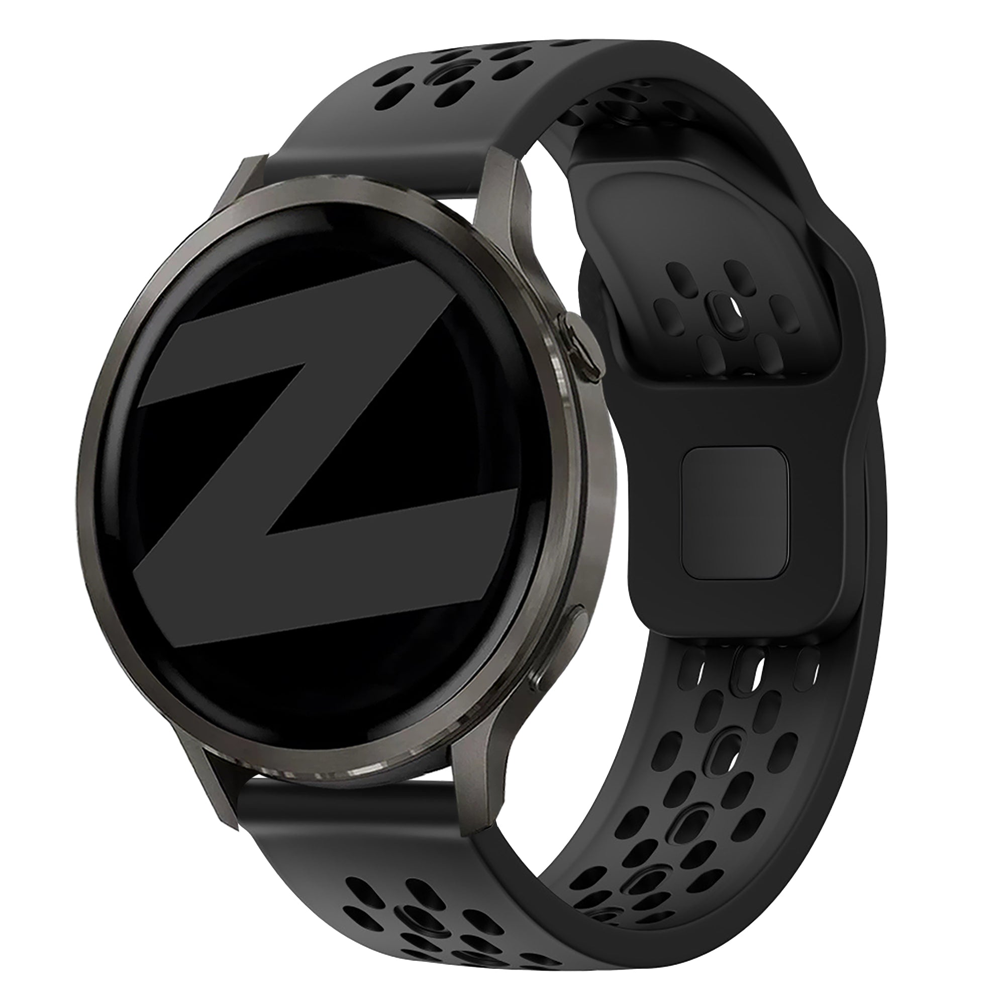 Bandz Bracelet silicone 'Air' Garmin Vivoactive 3 (noir)