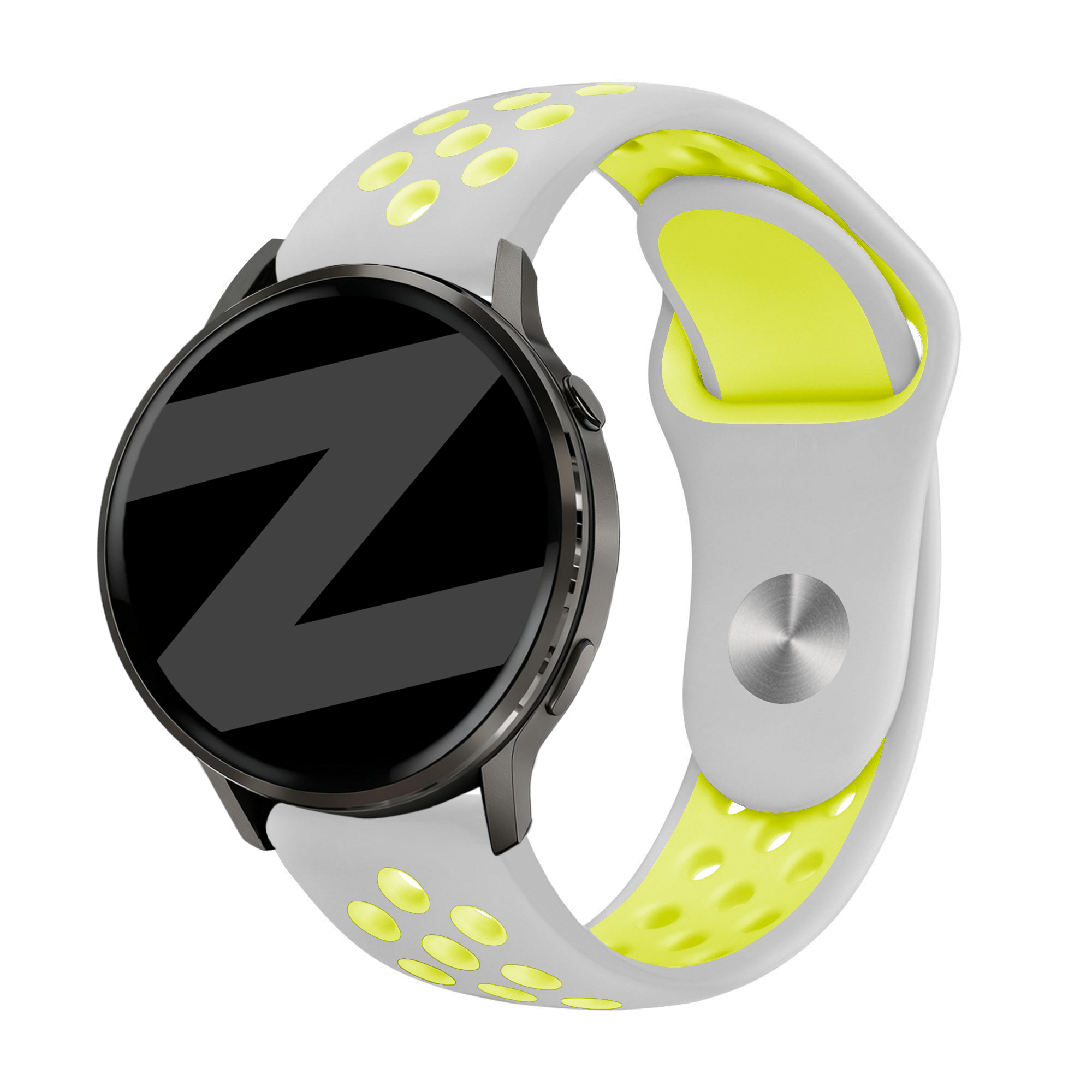 Bandz Garmin Bounce 2 Sport Strap 'Deluxe' (Grey/Yellow)