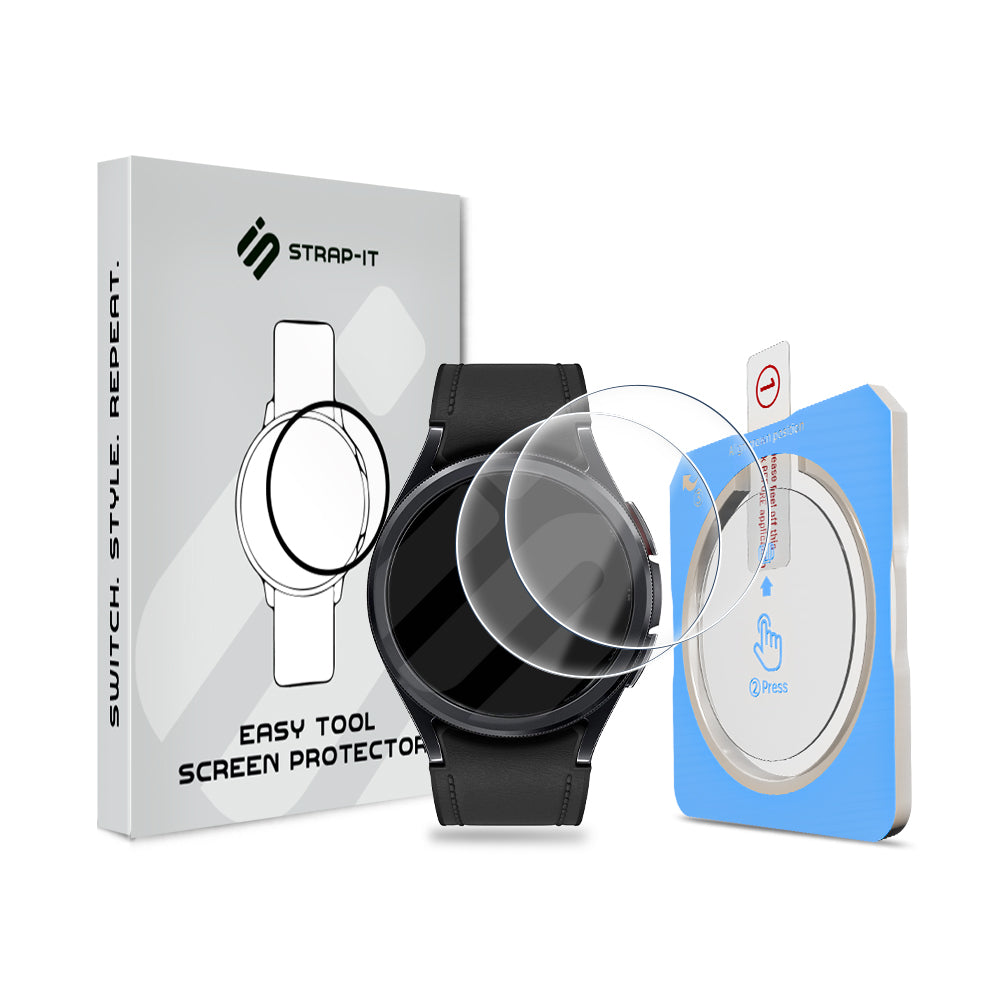 Protecteur d'écran avec outil de pose en un clic - Samsung Galaxy Watch 6 Classic 43mm