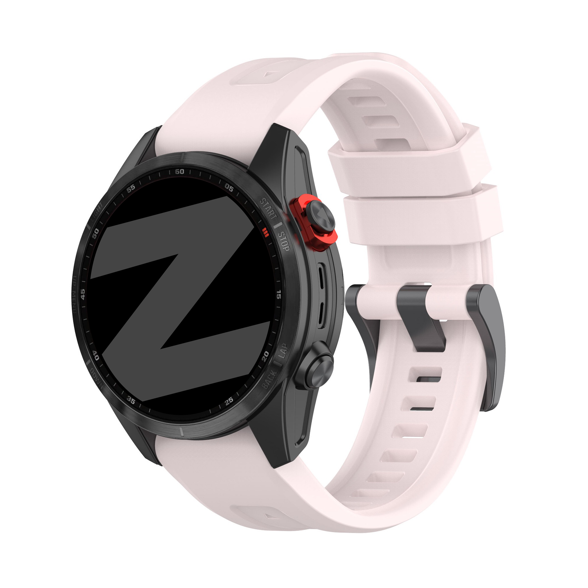 Bandz Bracelet silicone 'Classic' Garmin Descent Mk2S (rose clair)