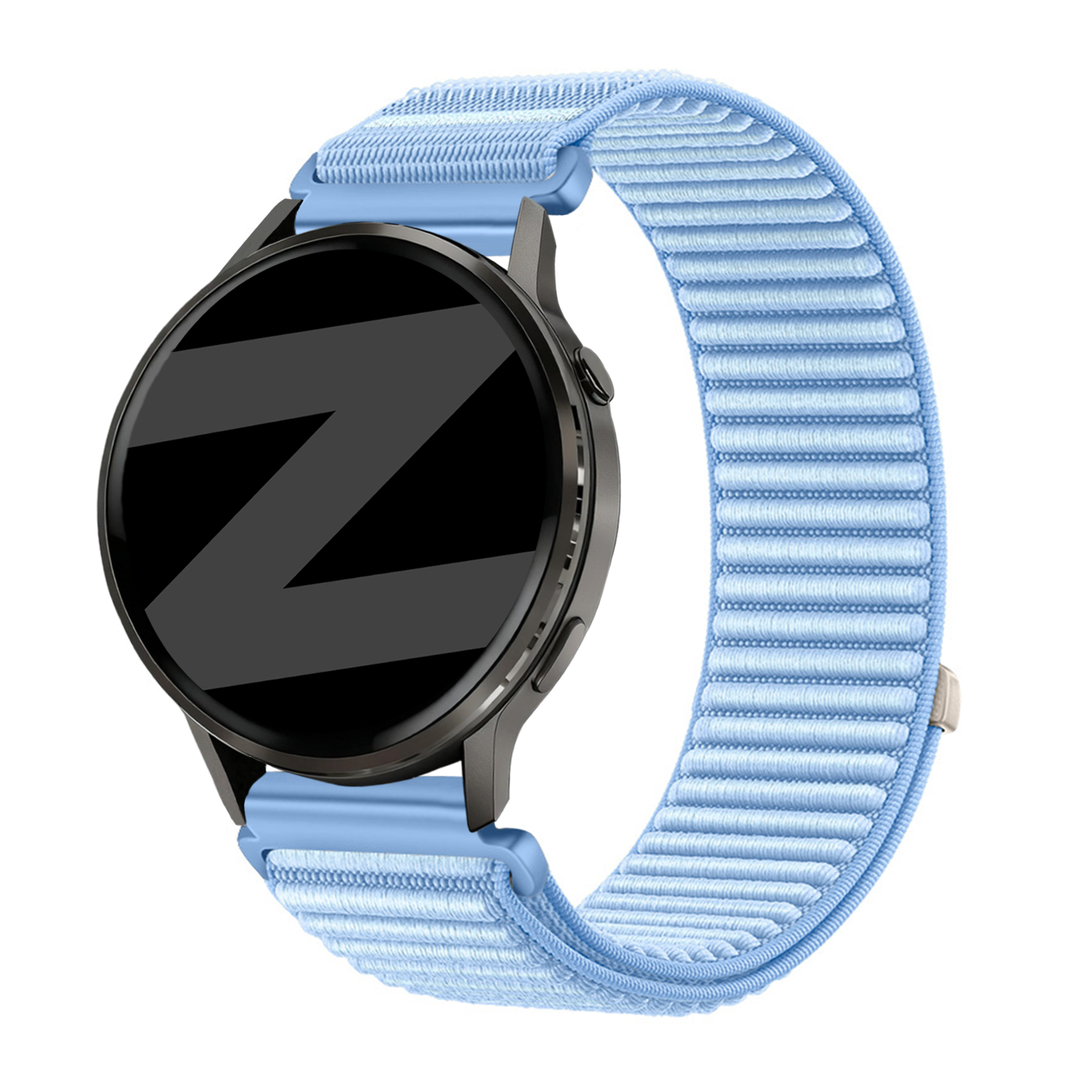 Bandz Bracelet nylon ondulé Garmin Venu 2s (bleu clair)