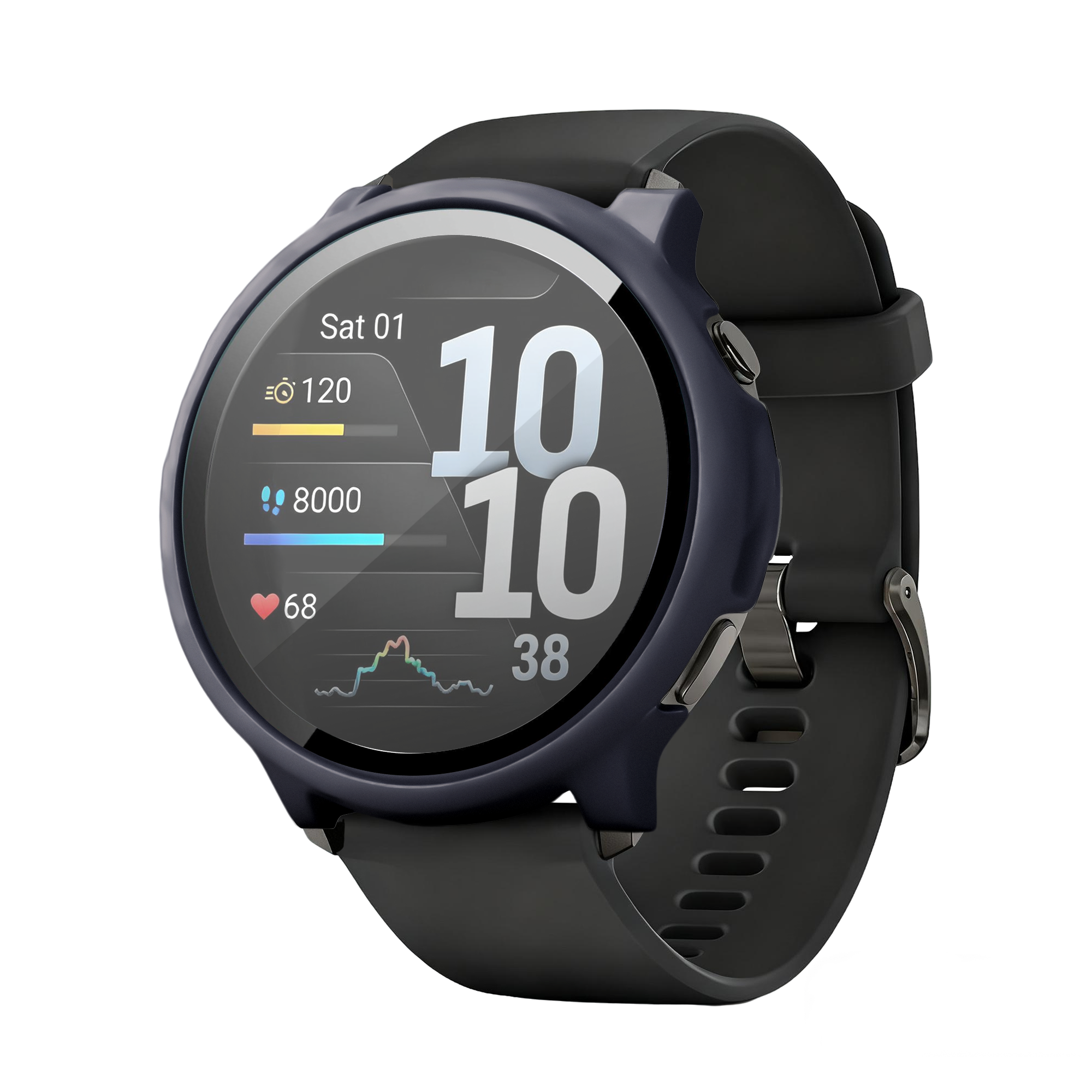 Bandz Protecteur Pc avec verre Garmin Venu 4 - 45mm (bleu)