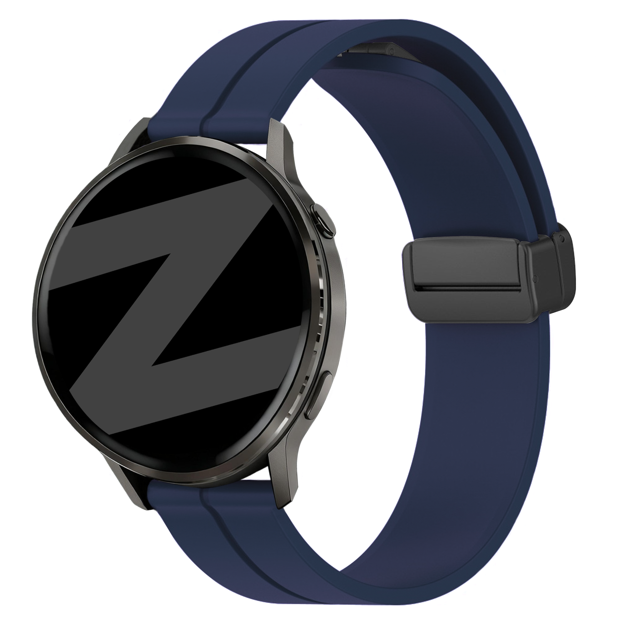 Bandz Bracelet silicone avec boucle en D Garmin Approach J1 (bleu foncé)