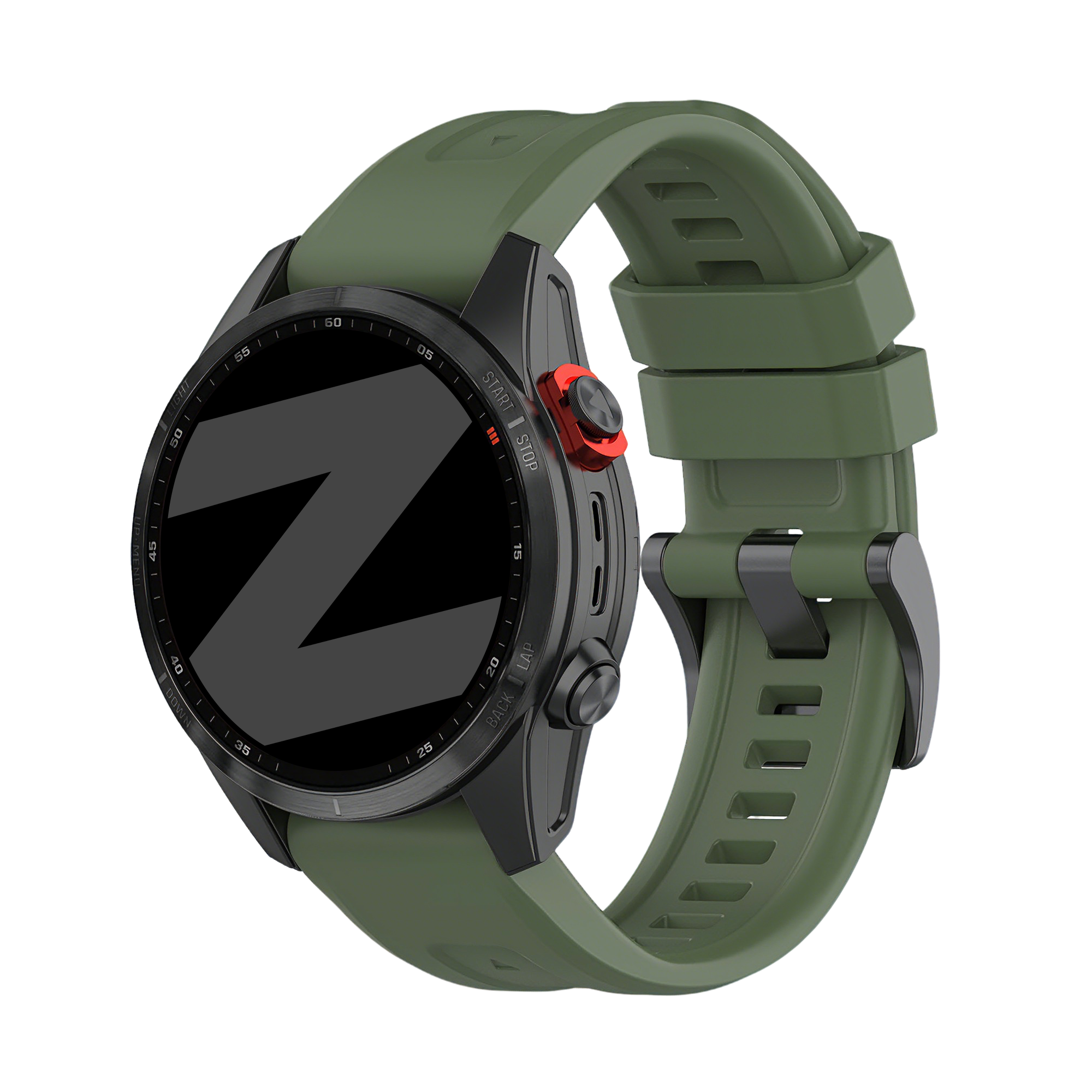 Bandz Bracelet silicone 'Classic' Garmin Descent Mk2S (verte)