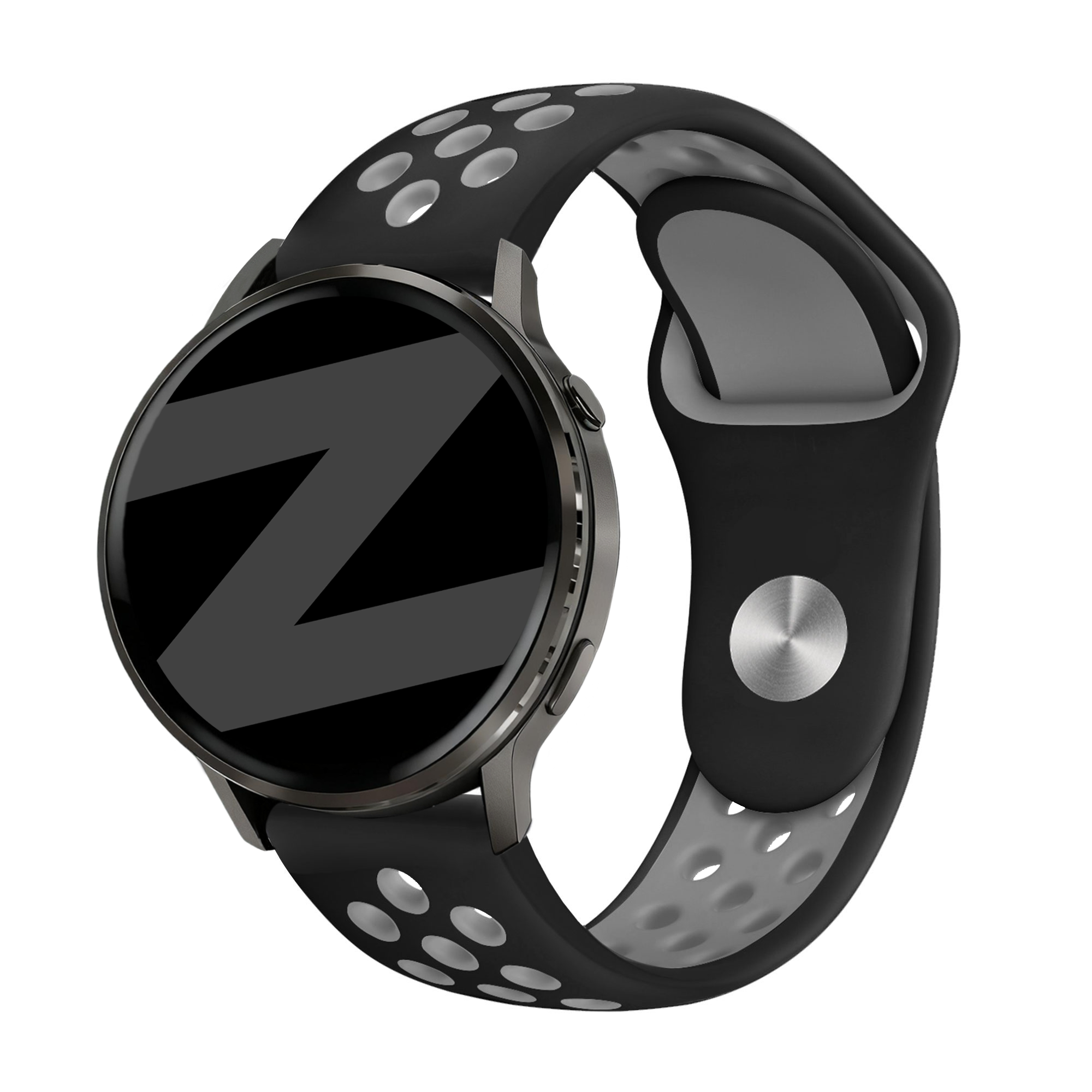 Bandz Bracelet sport 'Deluxe' Garmin Venu 3 (noir/gris)