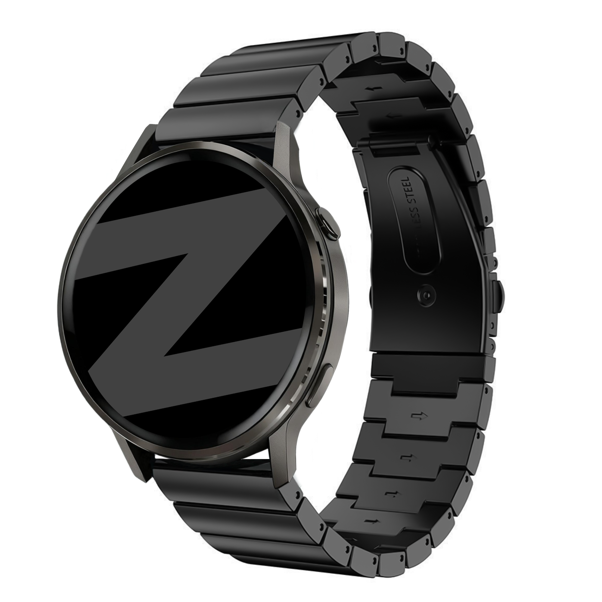 Bandz Garmin Venu SQ Steel Strap 'One Bead' (Black)