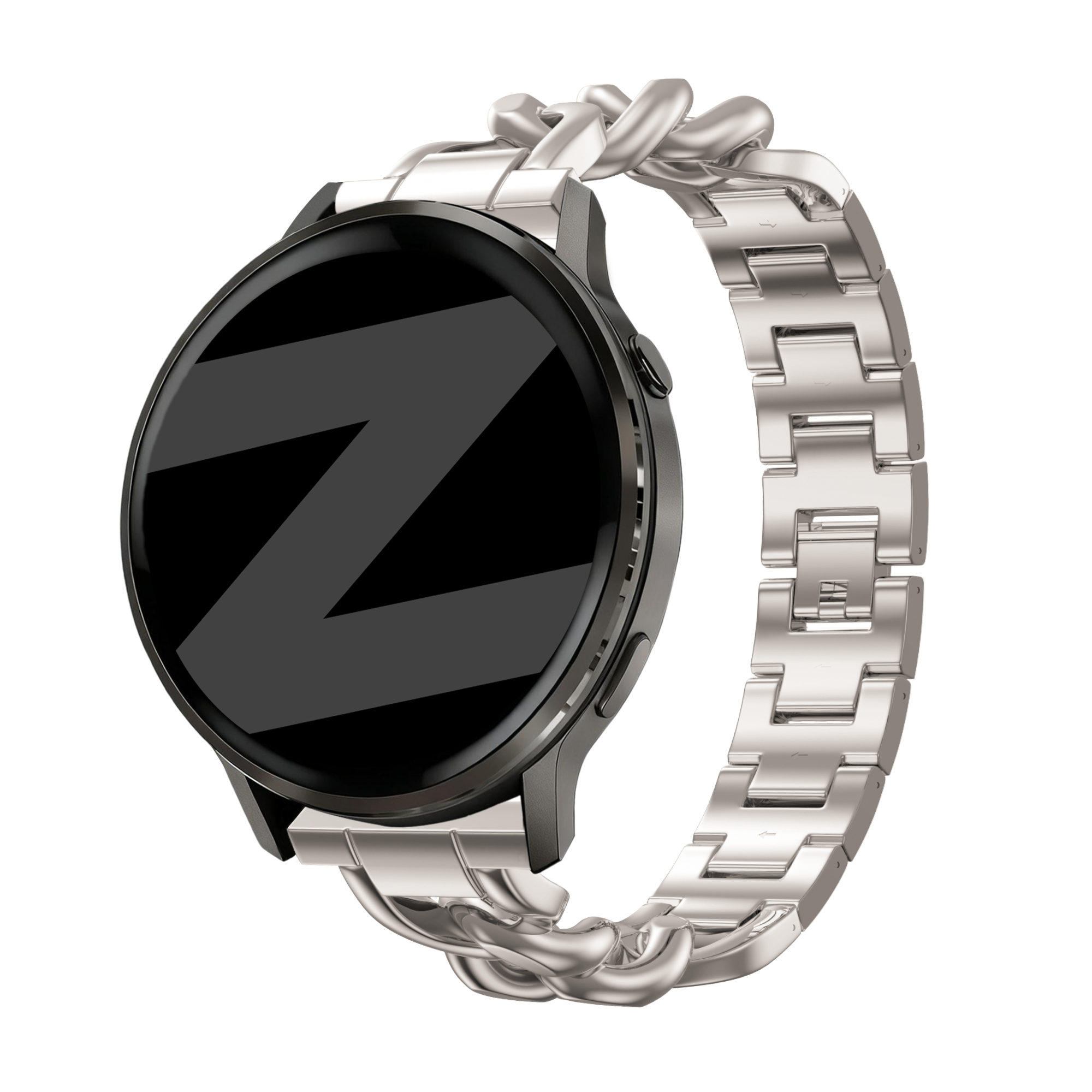 Bandz Bracelet metal 'Chains' Garmin Forerunner 570 - 42mm (lumière stellaire)
