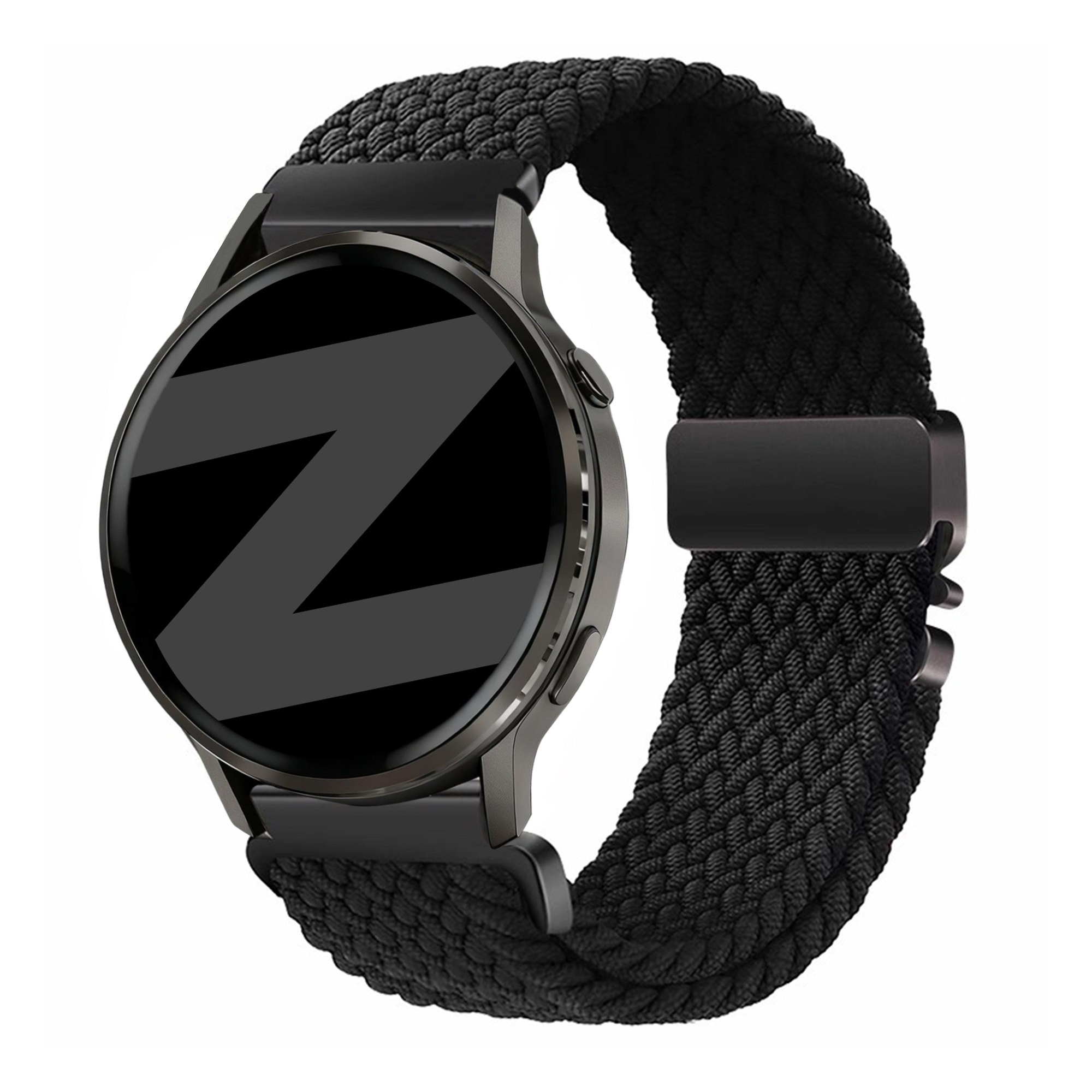Bandz Garmin Forerunner 265 Braided Strap 'Parachute' (Black)