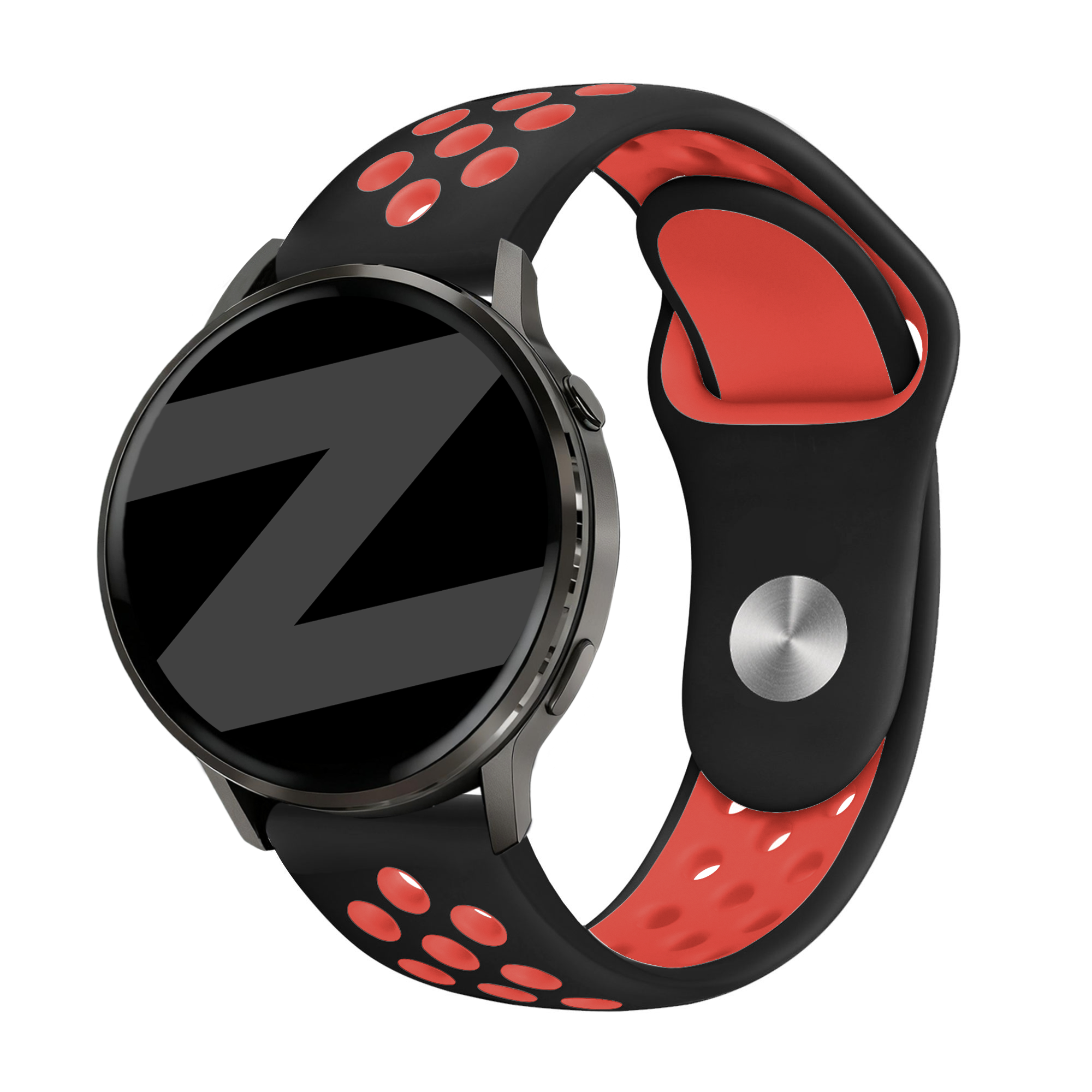 Bandz Garmin Venu 2 Sport Strap 'Deluxe' (Black/Red)