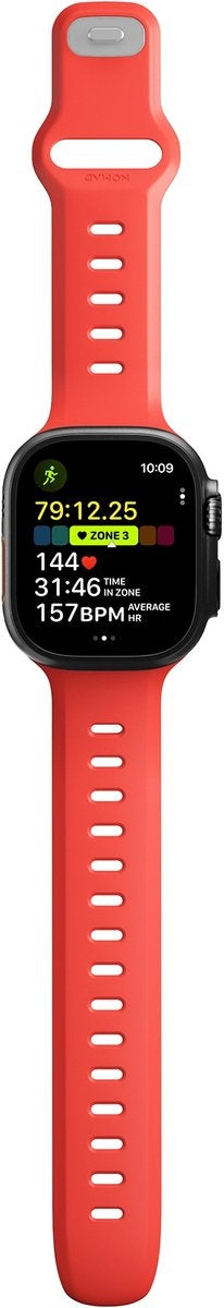 Nomad Bracelet silicone Tempo Apple Watch (corail)