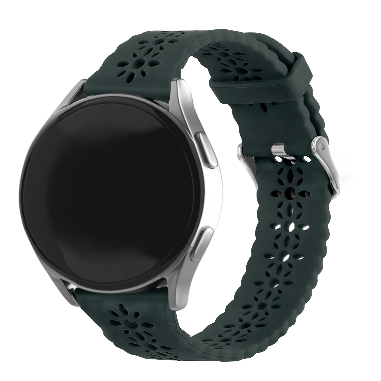 Bracelet de silicone avec relief Amazfit Bip 3 (Pro) (vert sapin)