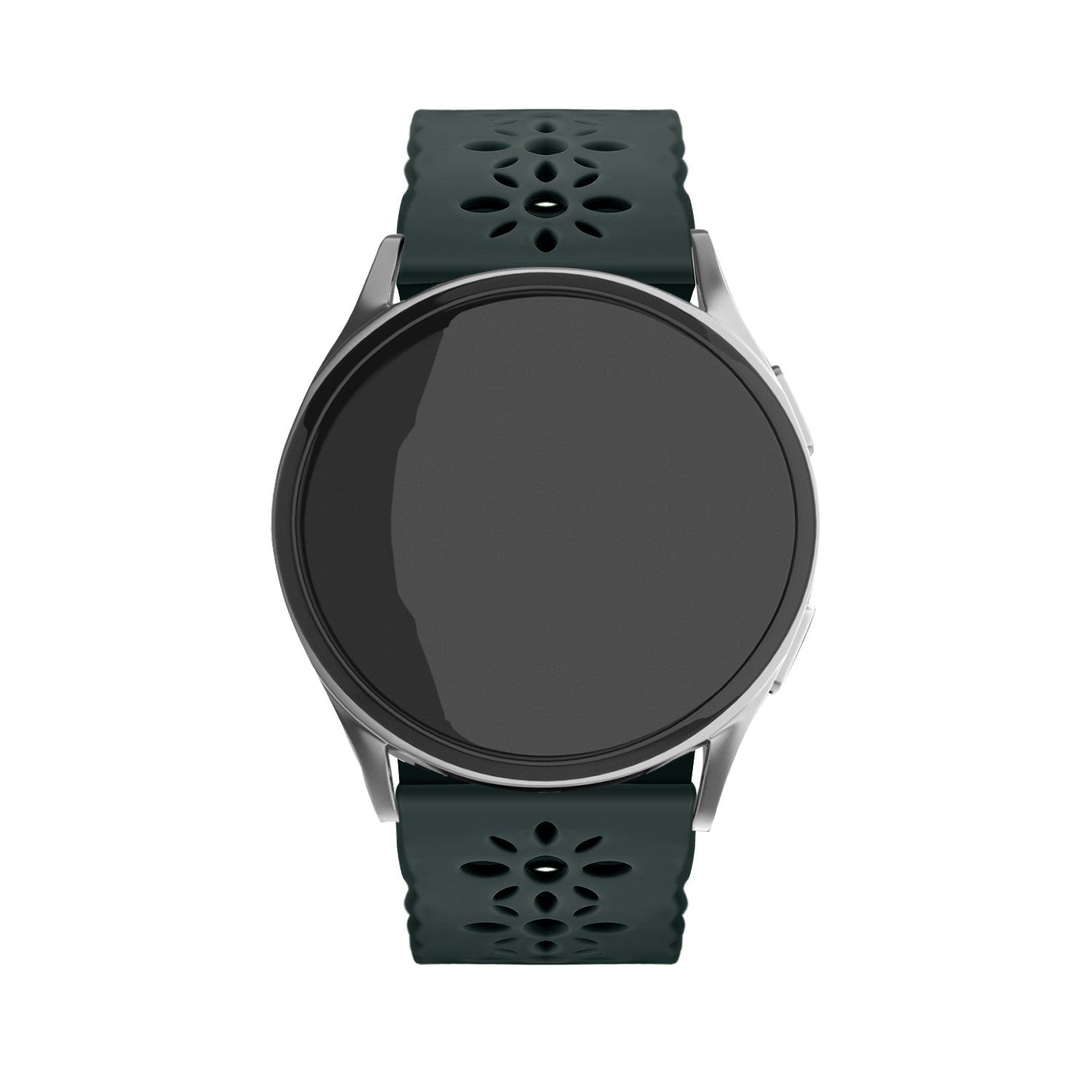 Bracelet de silicone avec relief Withings Steel HR Sport (vert sapin)