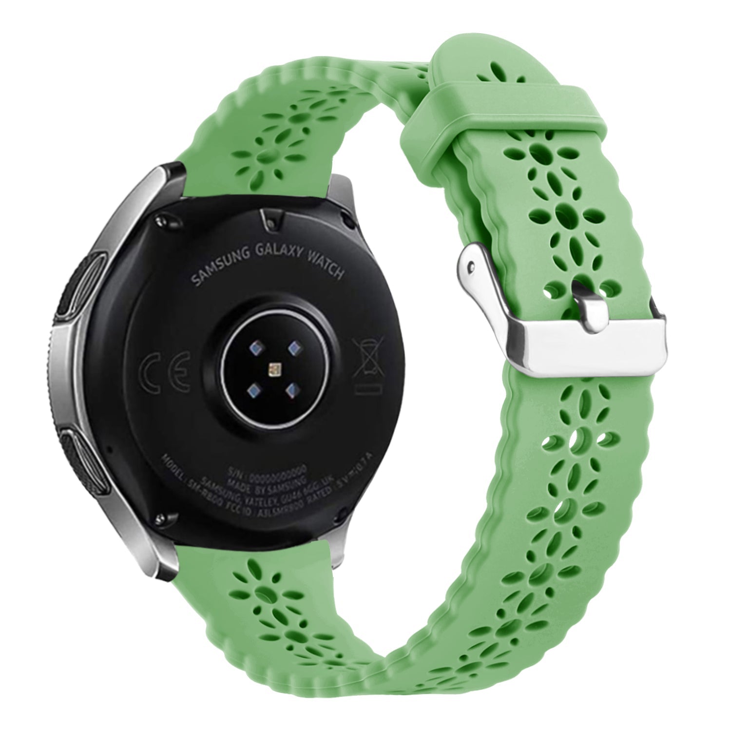 Bracelet de silicone avec relief Amazfit Bip 3 (Pro) (vert)