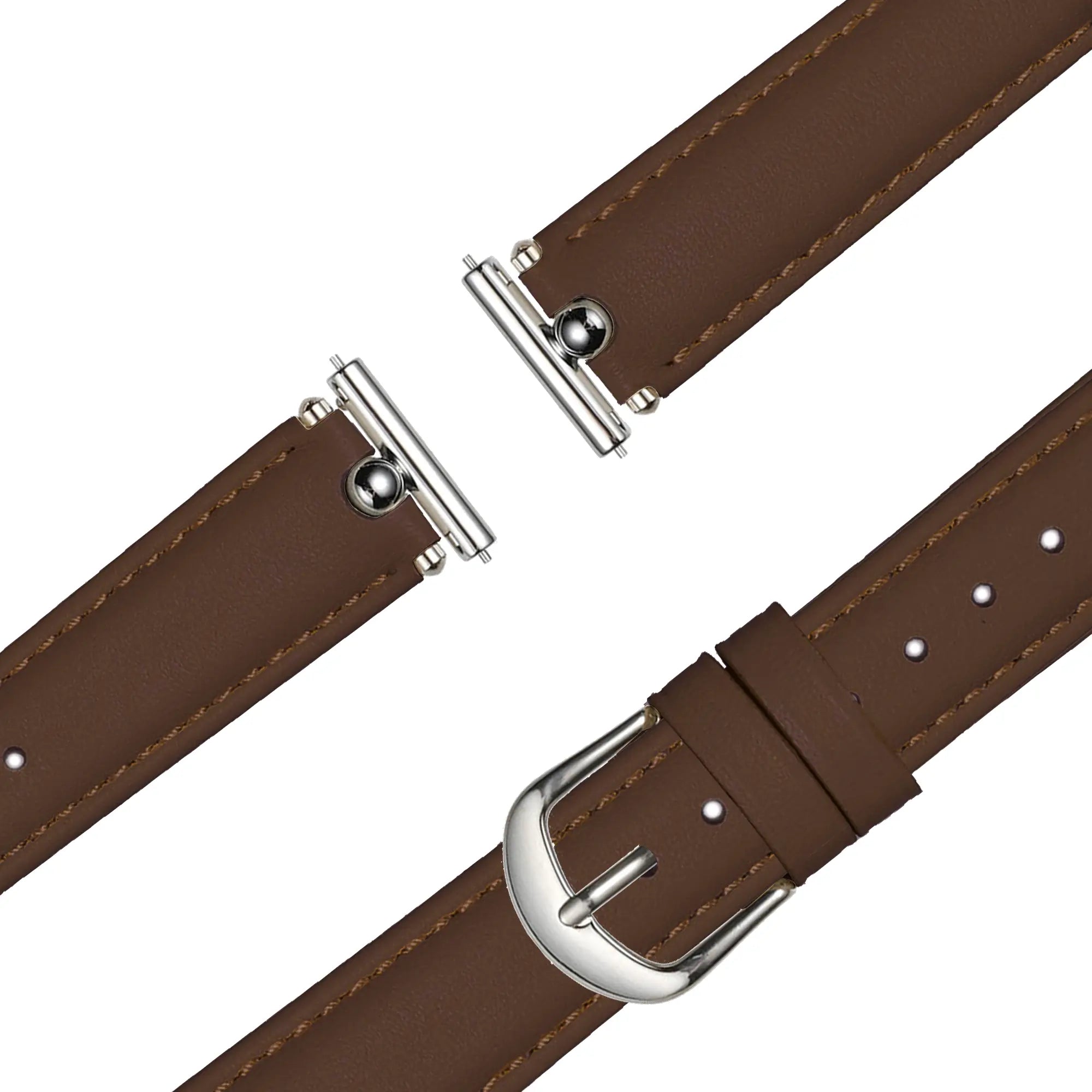 Bandz Actyve Smartwatch 20mm Leather Strap 'Bullet' (Brown)